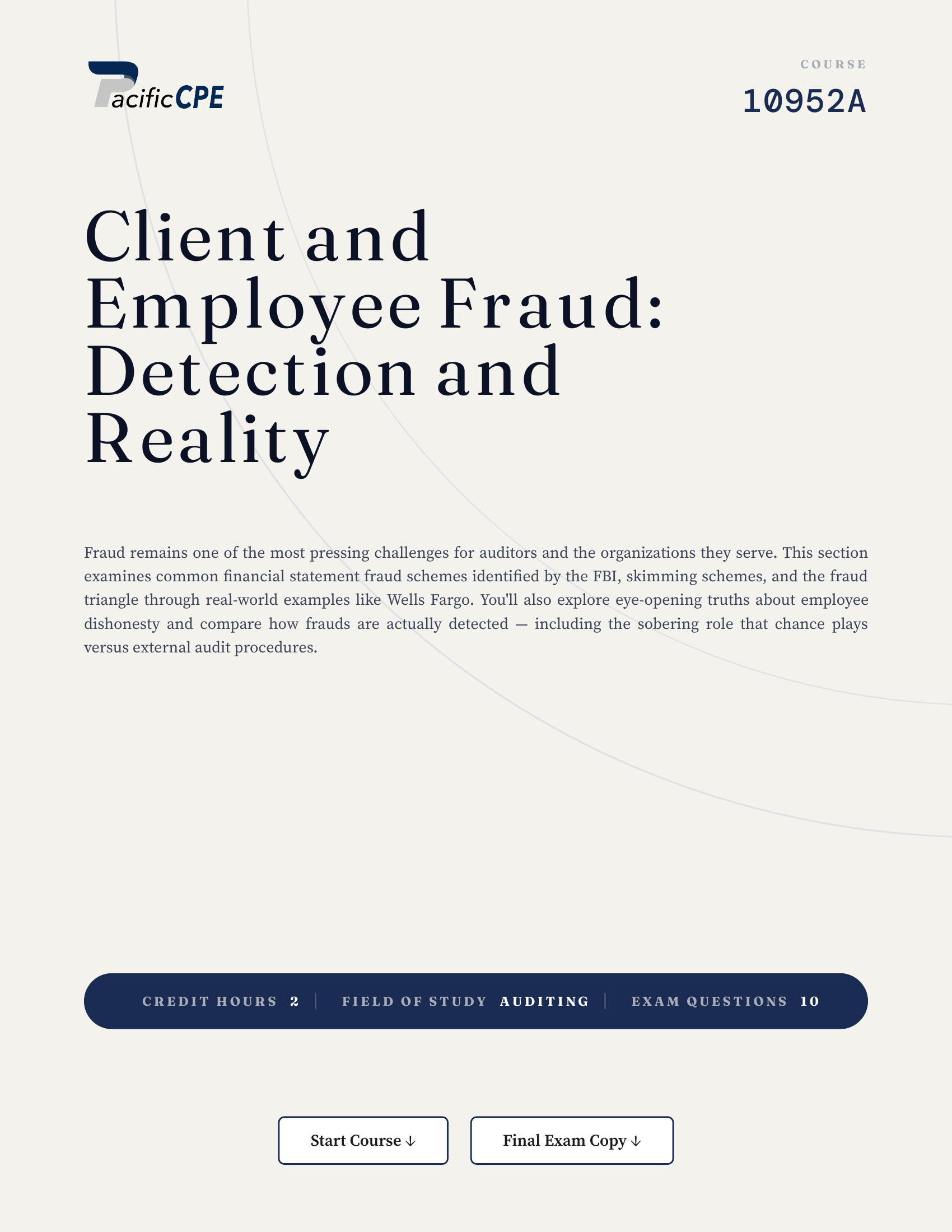 Client and Employee Fraud: Detection and Reality