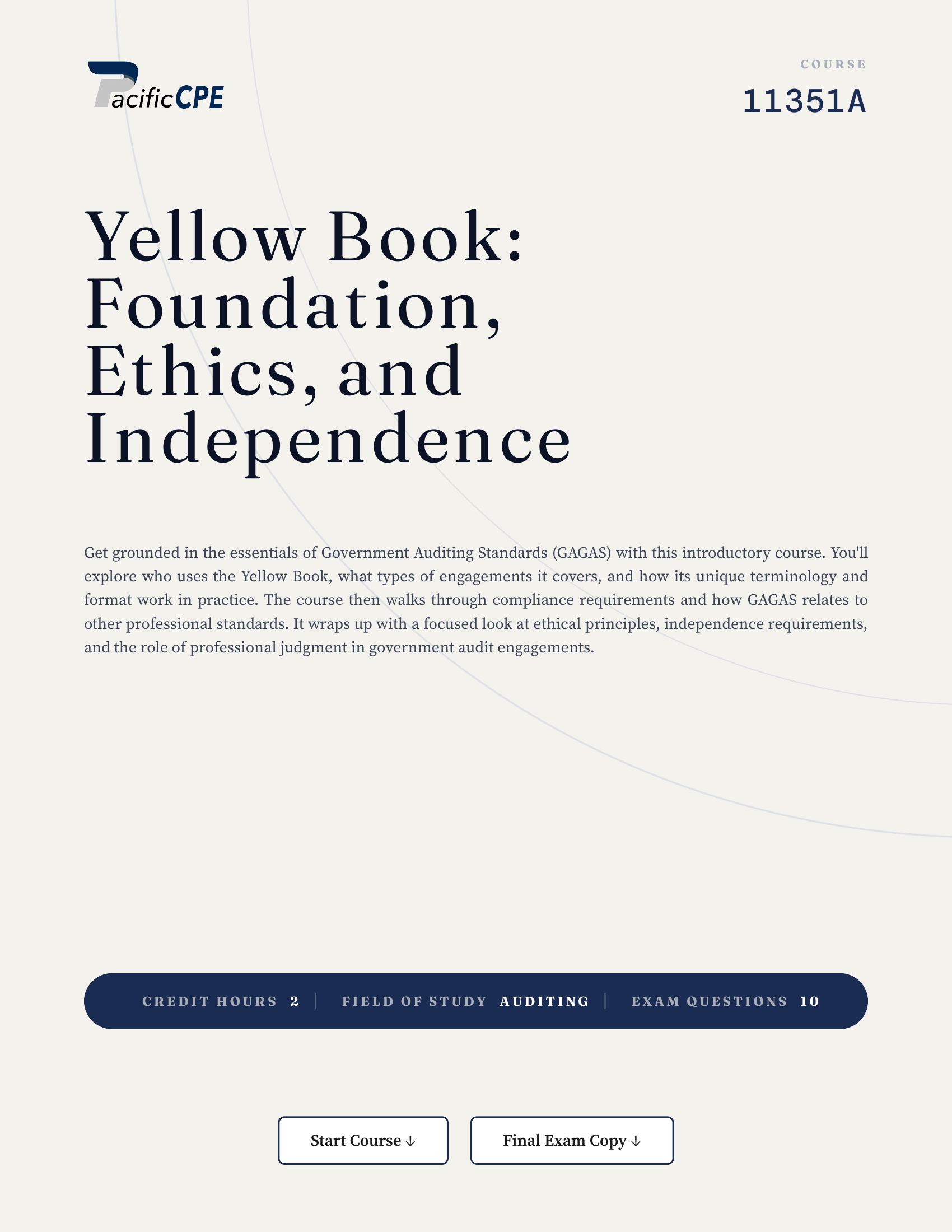 Yellow Book: Foundation, Ethics, and Independence