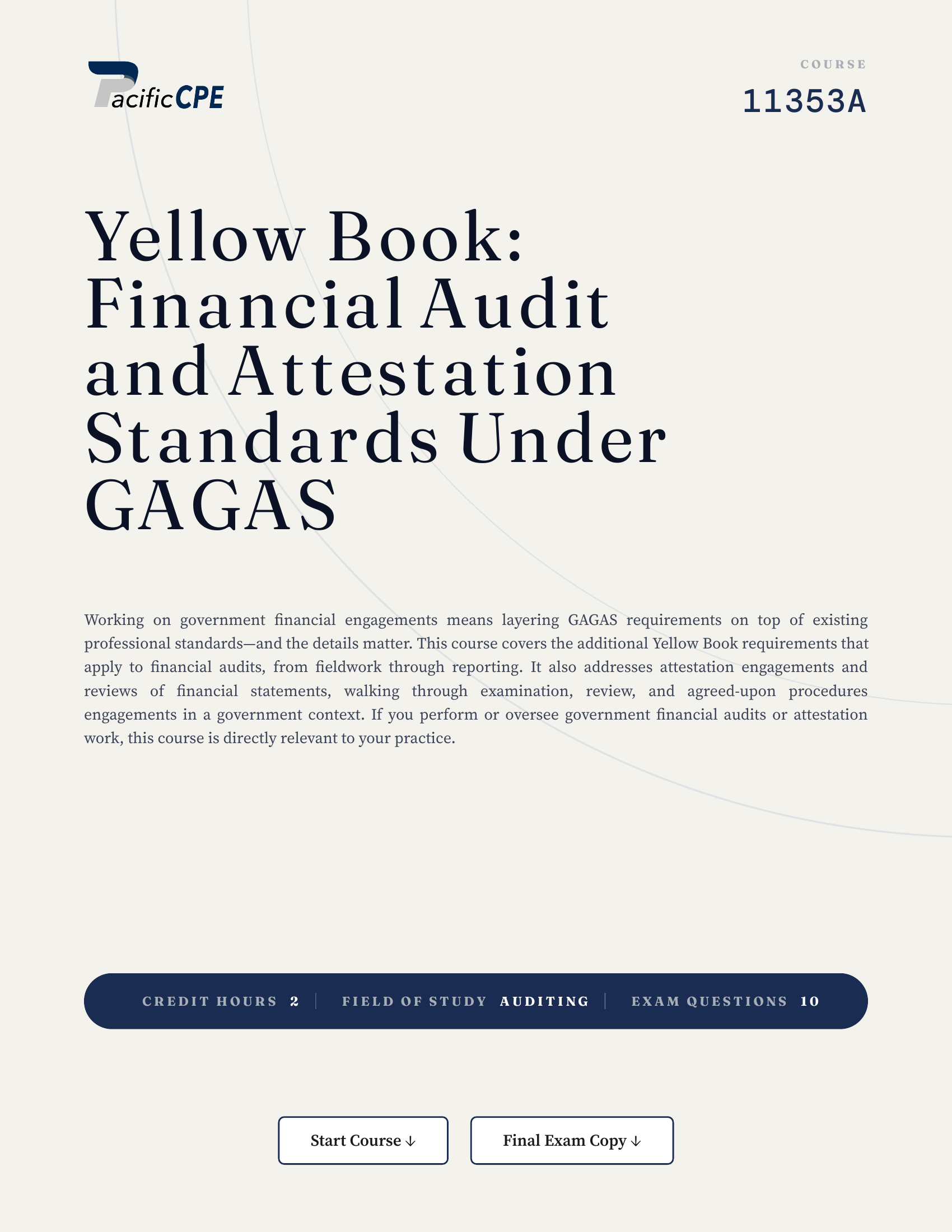 Yellow Book: Financial Audit and Attestation Standards Under GAGAS