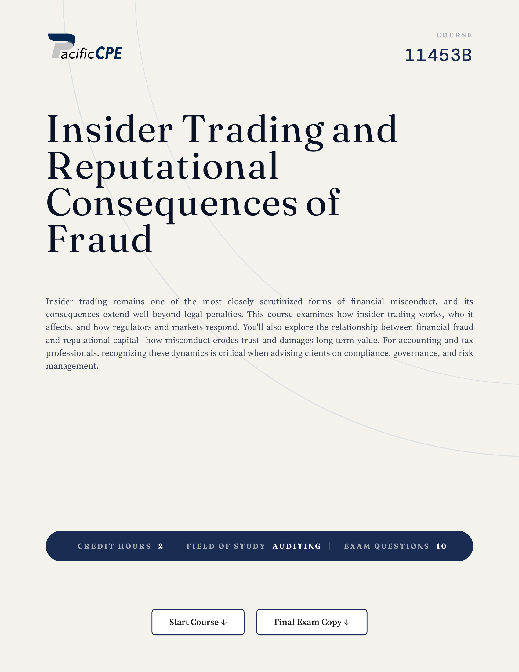Insider Trading and Reputational Consequences of Fraud