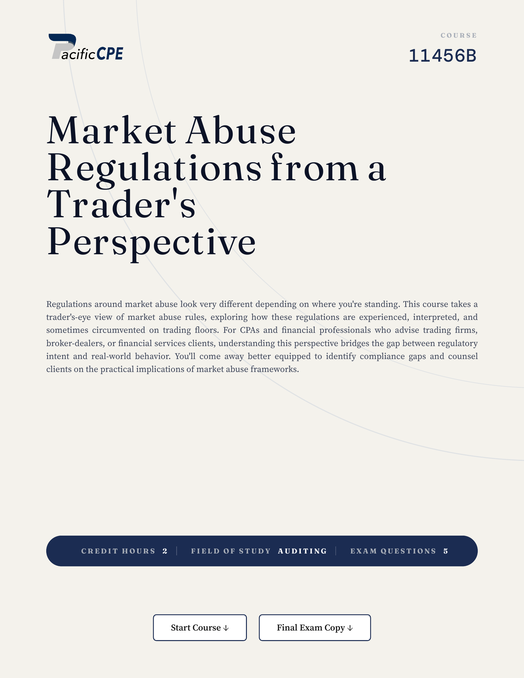 Market Abuse Regulations from a Trader's Perspective