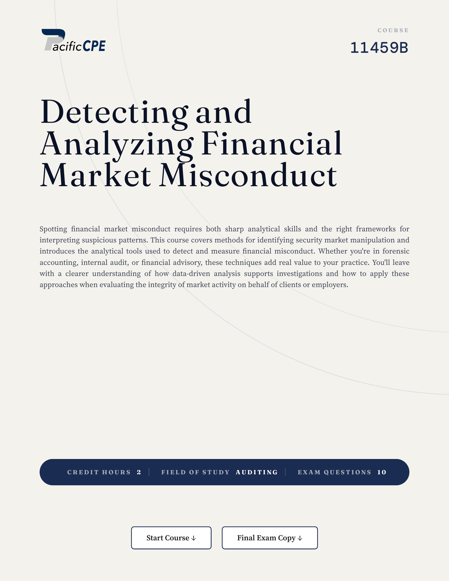Detecting and Analyzing Financial Market Misconduct