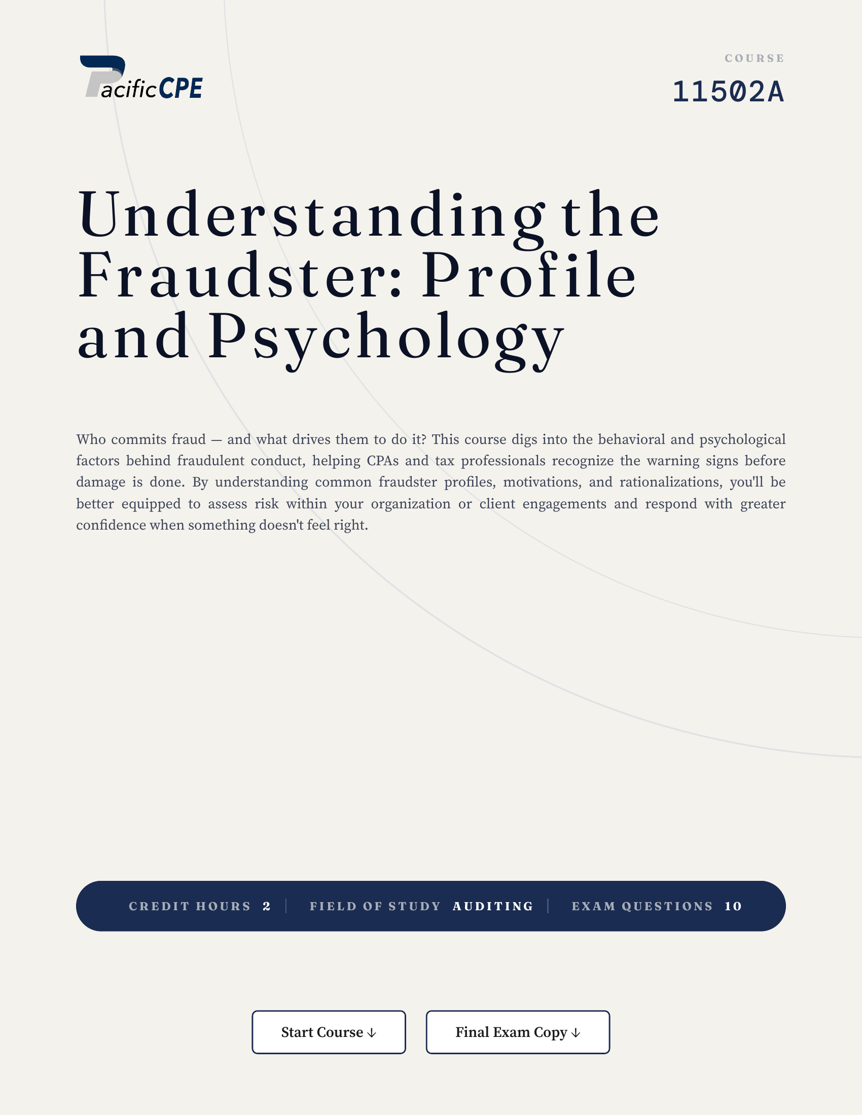 Understanding the Fraudster: Profile and Psychology