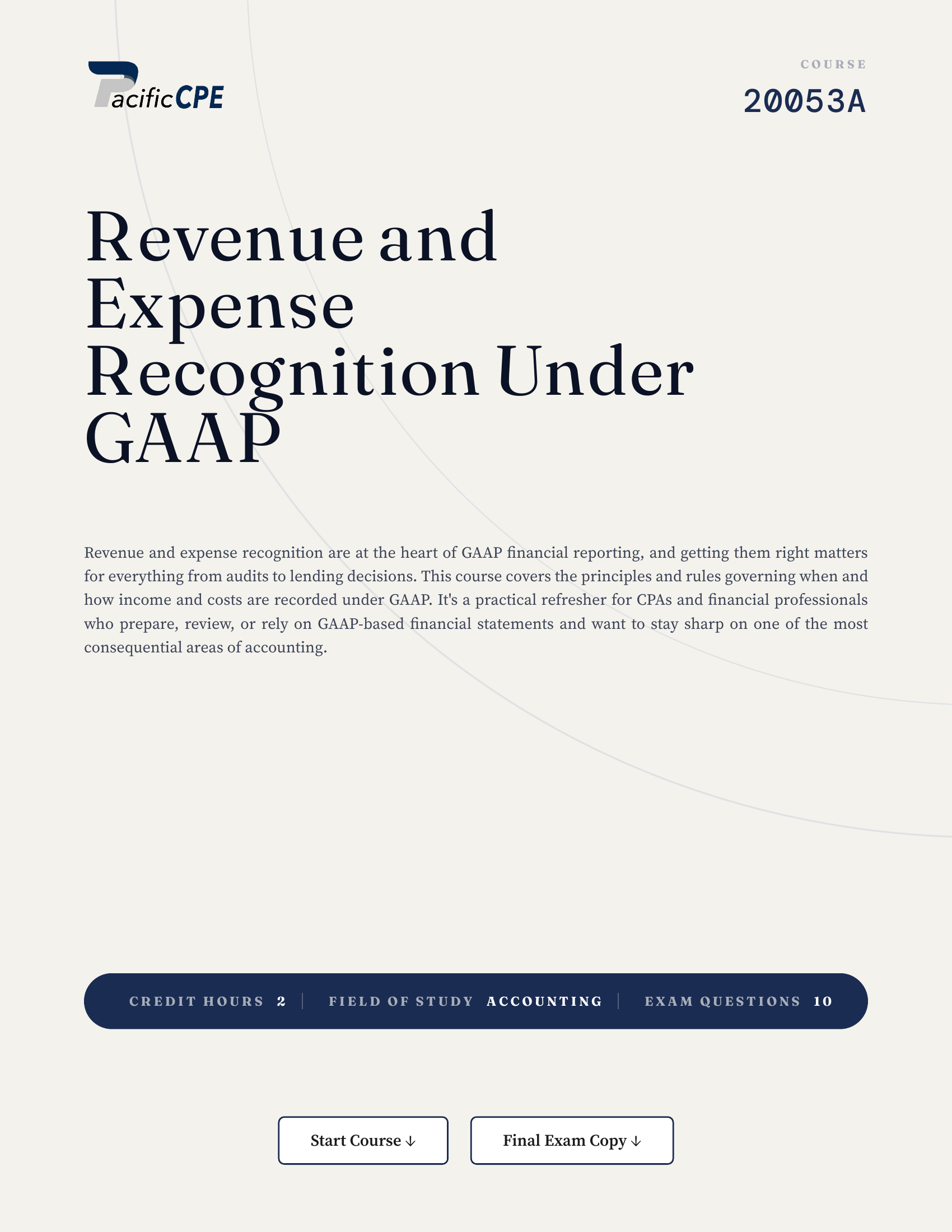 Revenue and Expense Recognition Under GAAP