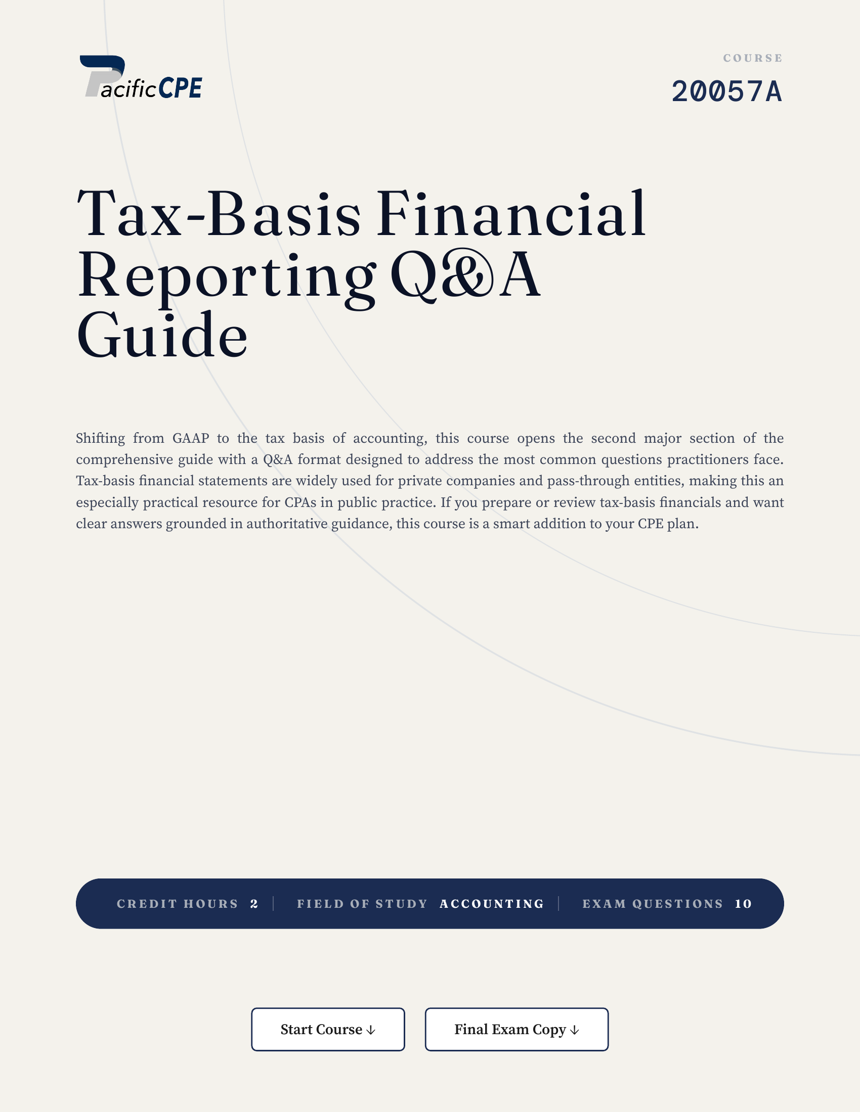 Tax-Basis Financial Reporting Q&A Guide