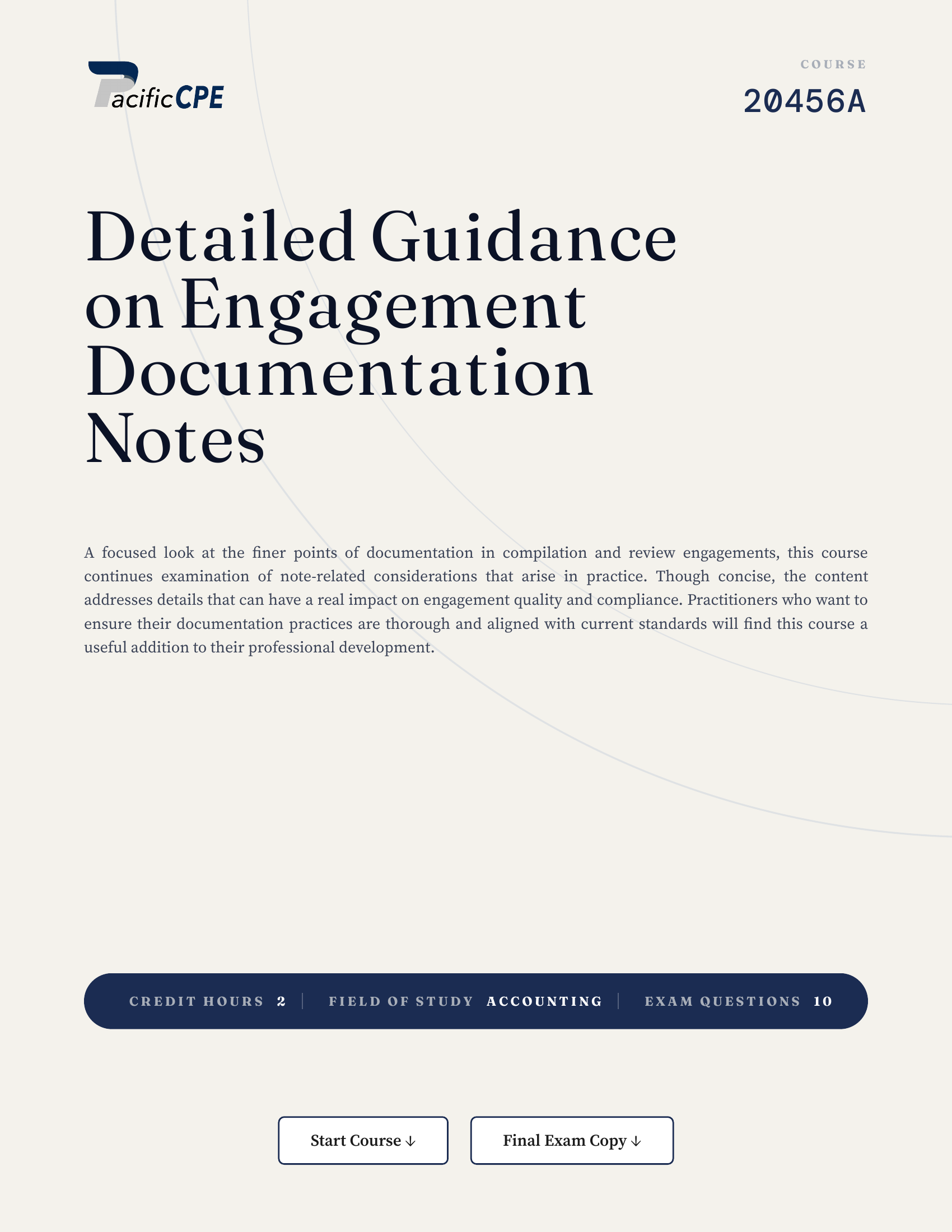 Detailed Guidance on Engagement Documentation Notes