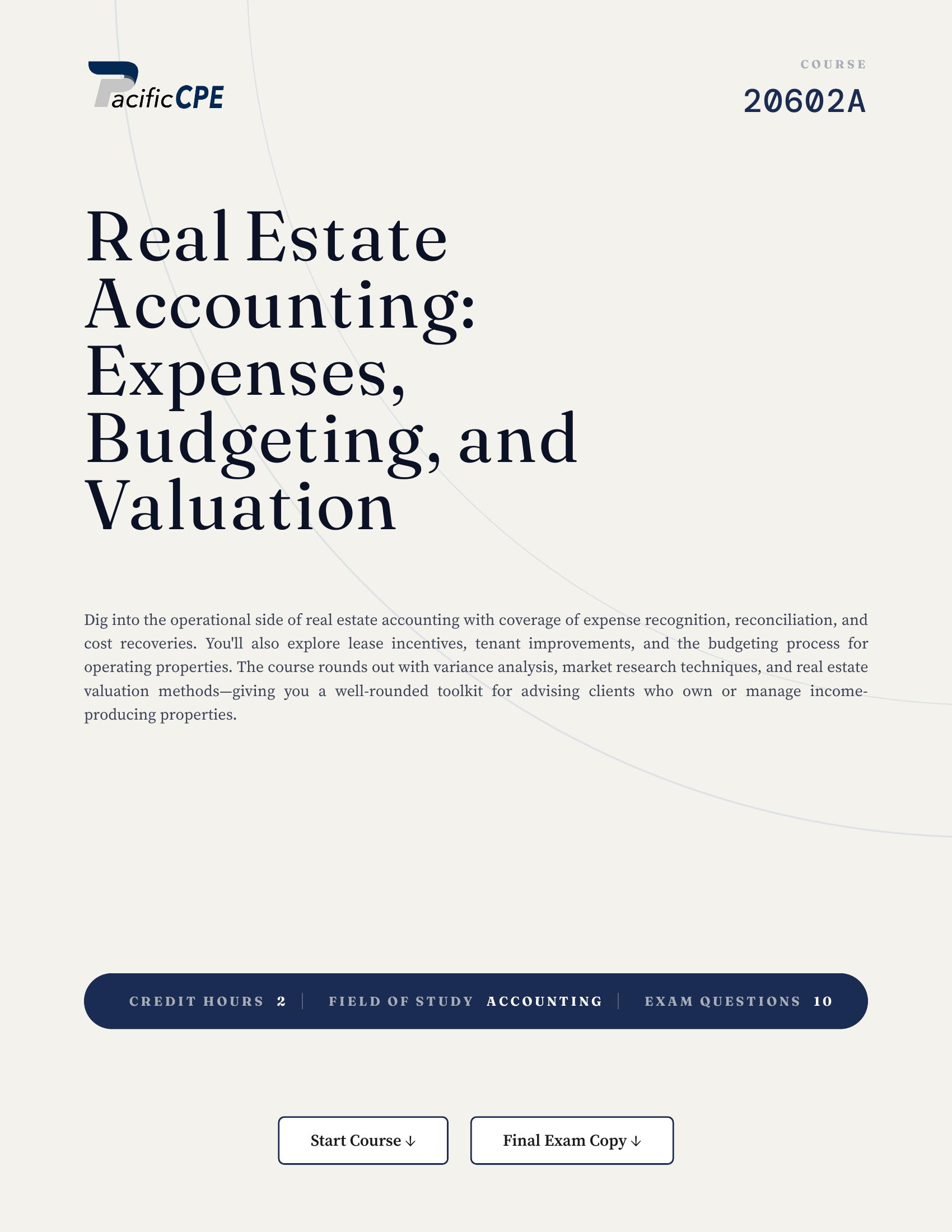 Real Estate Accounting: Expenses, Budgeting, and Valuation