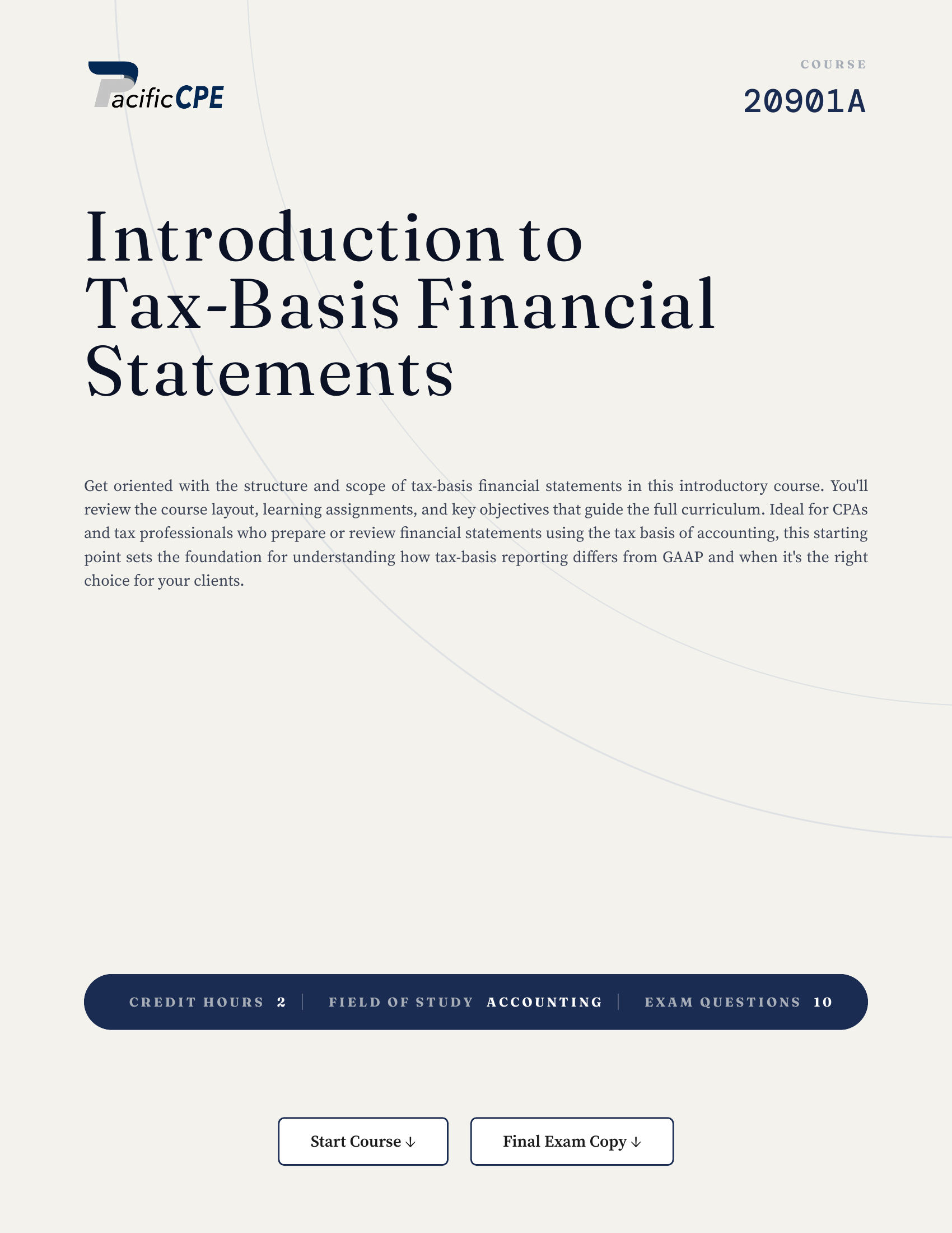 Introduction to Tax-Basis Financial Statements
