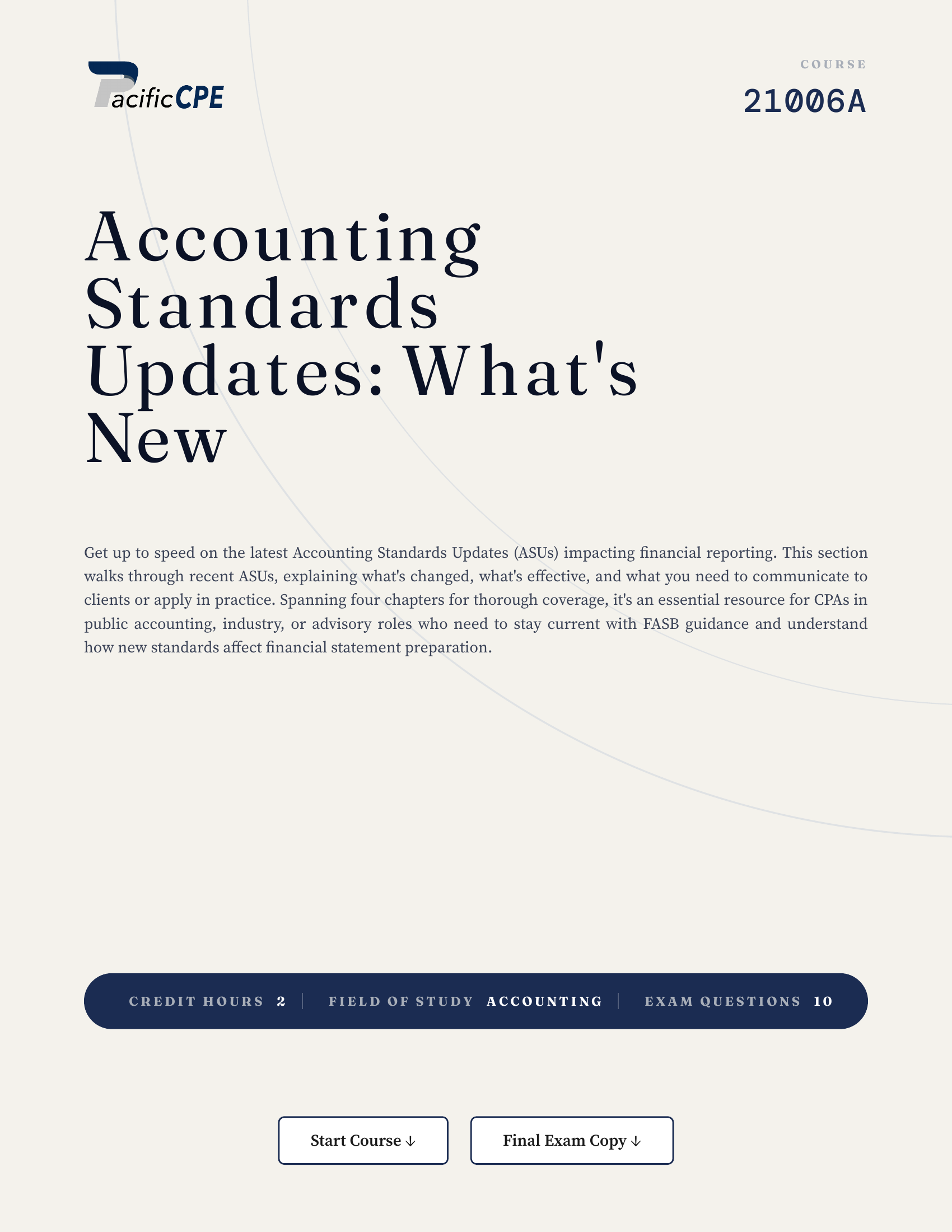Accounting Standards Updates: What's New