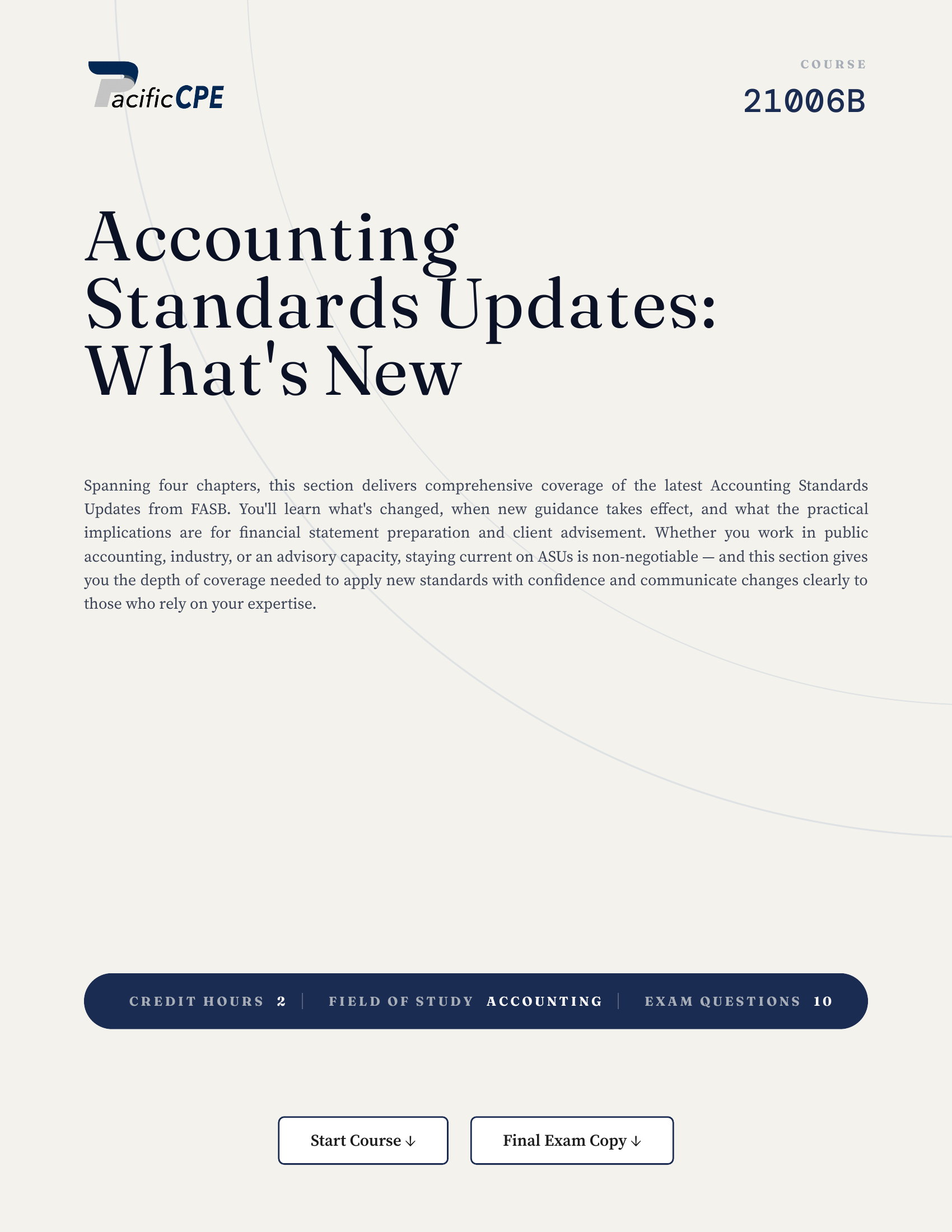 Accounting Standards Updates: What's New