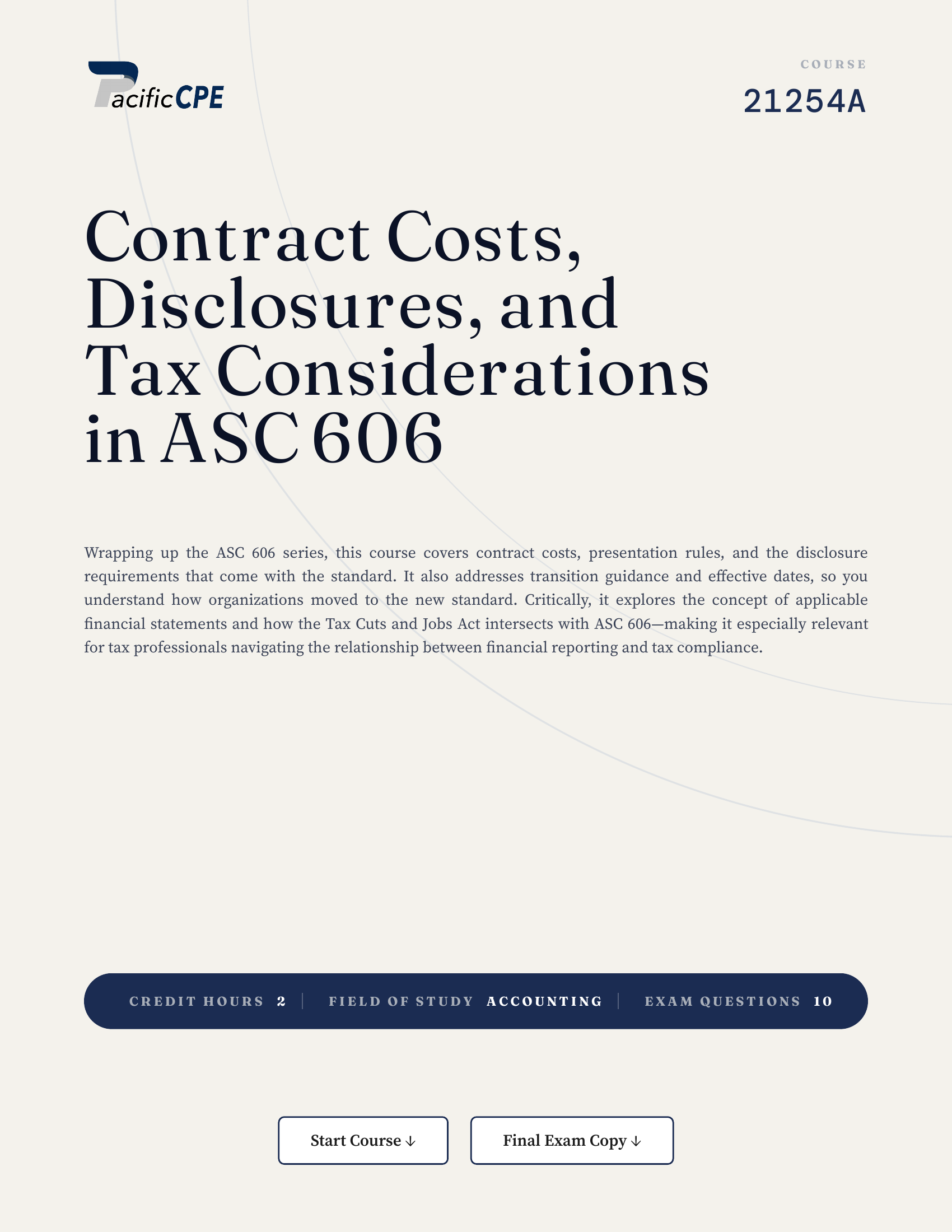 Contract Costs, Disclosures, and Tax Considerations in ASC 606