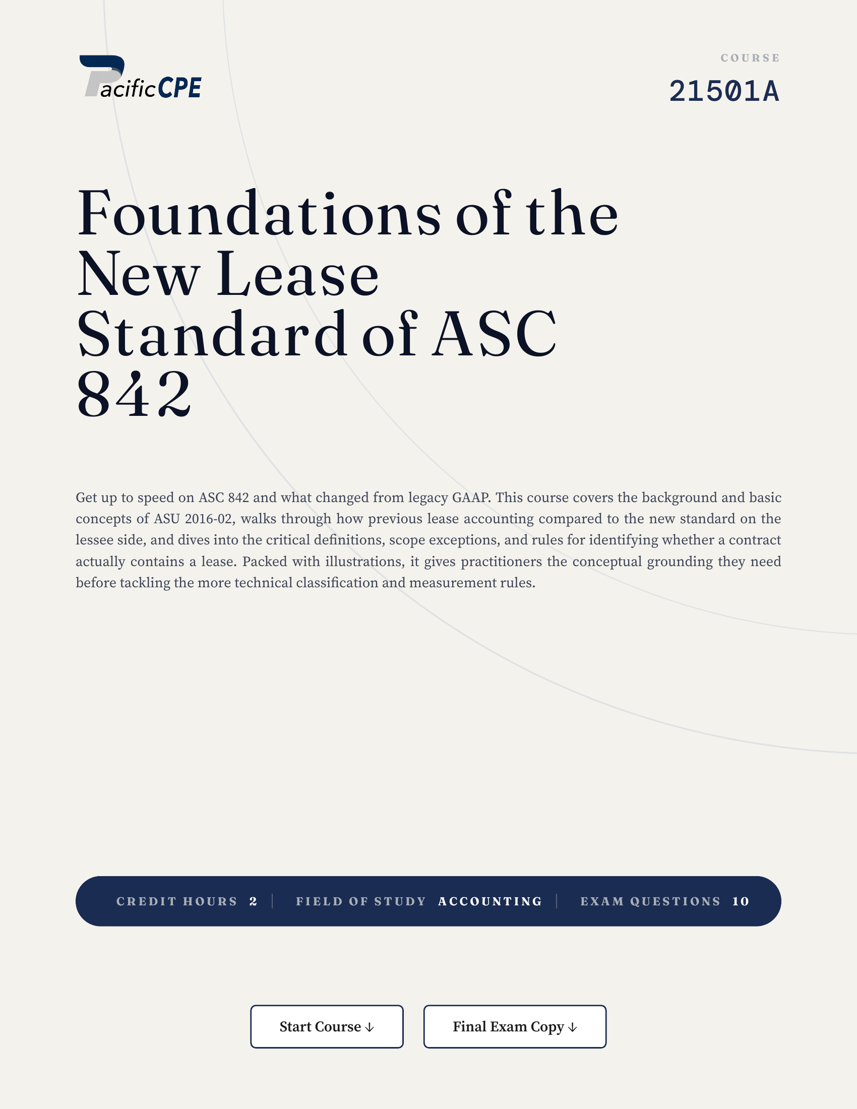 Foundations of the New Lease Standard of ASC 842