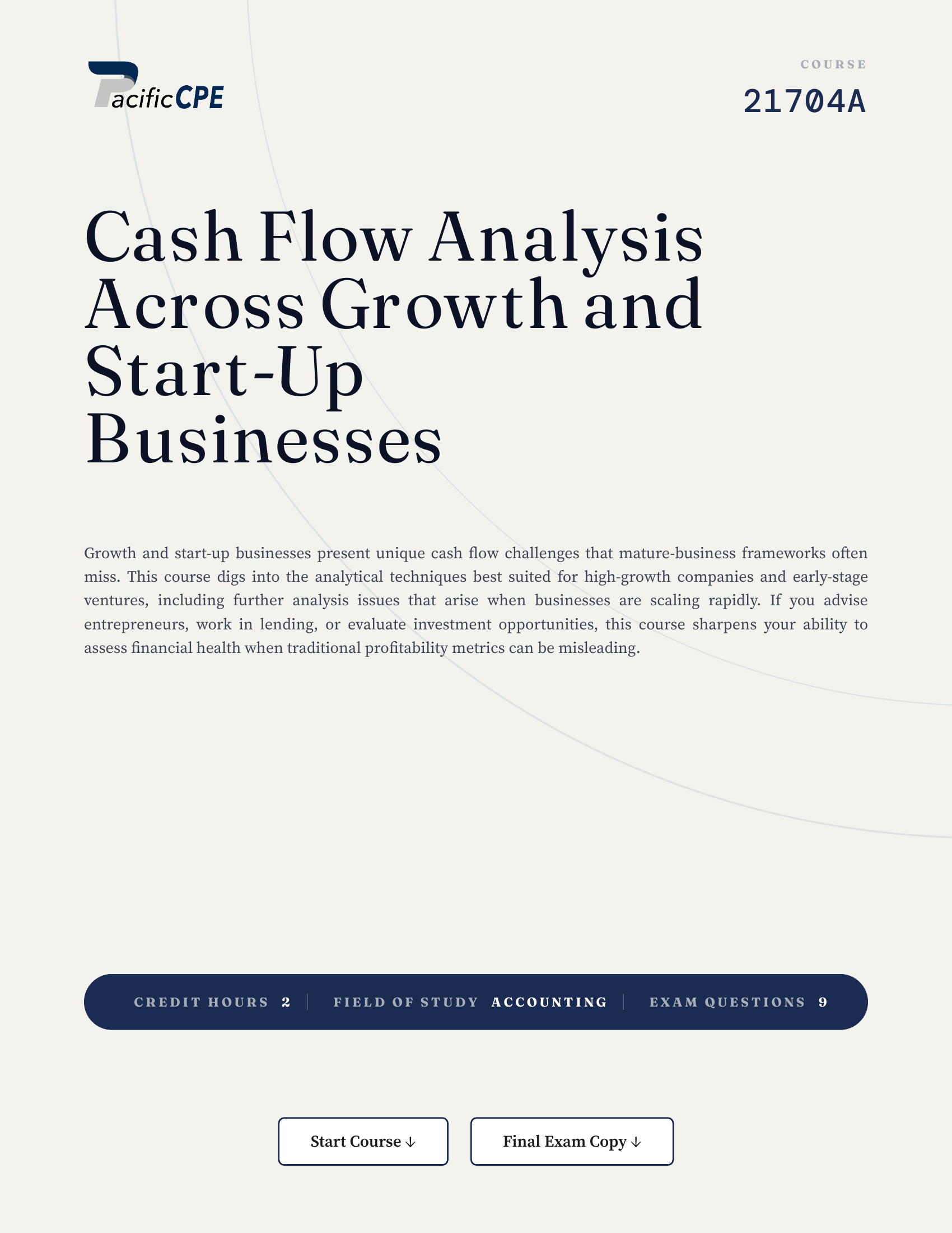 Cash Flow Analysis Across Growth and Start-Up Businesses