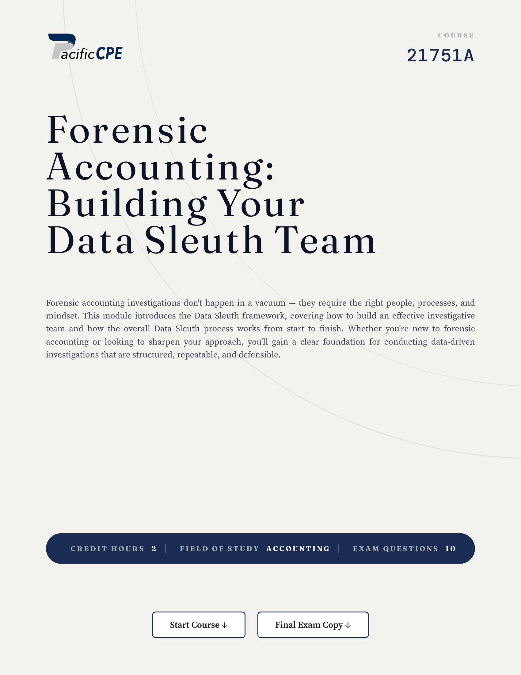 Forensic Accounting: Building Your Data Sleuth Team