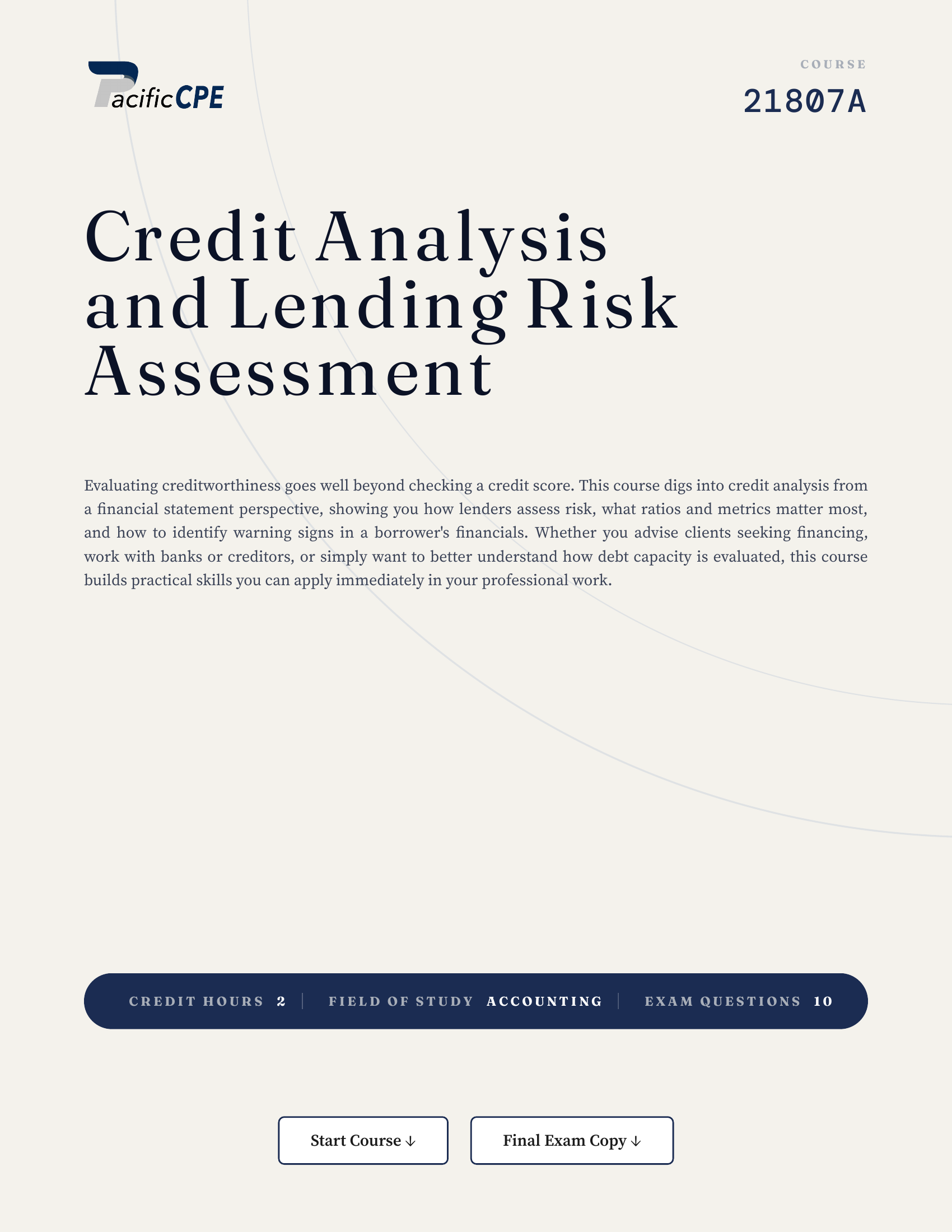 Credit Analysis and Lending Risk Assessment