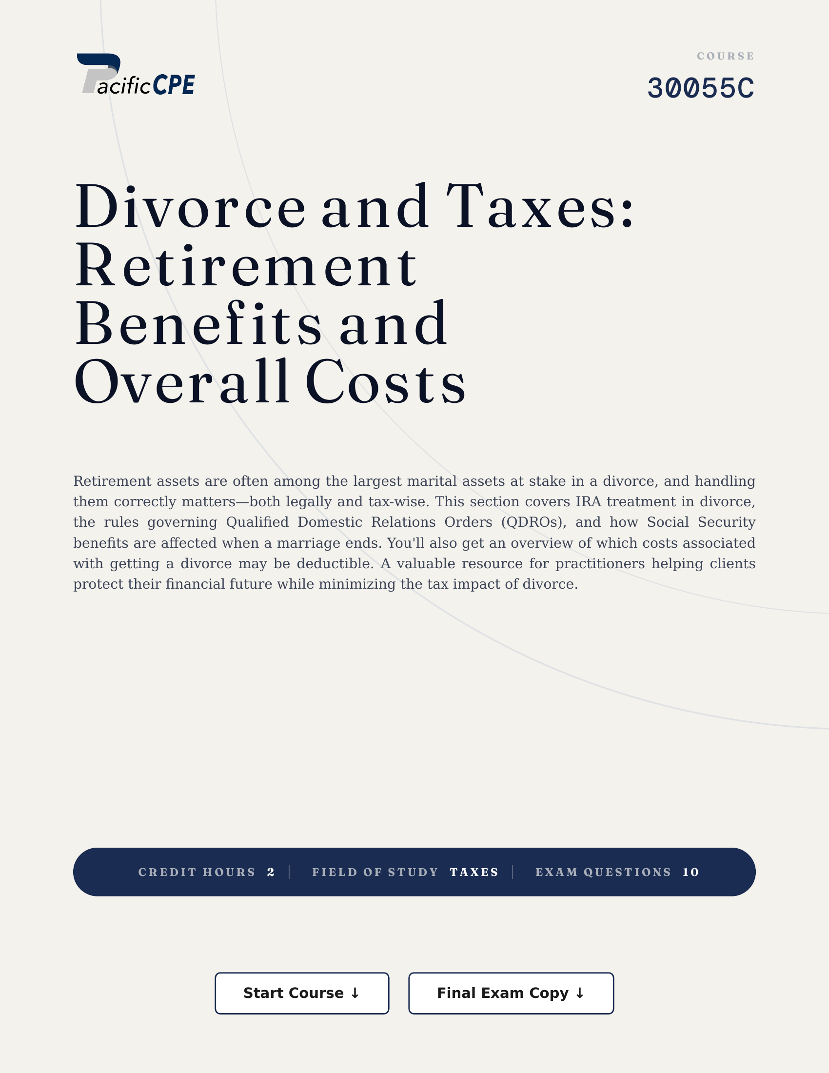 Divorce and Taxes: Retirement Benefits and Overall Costs