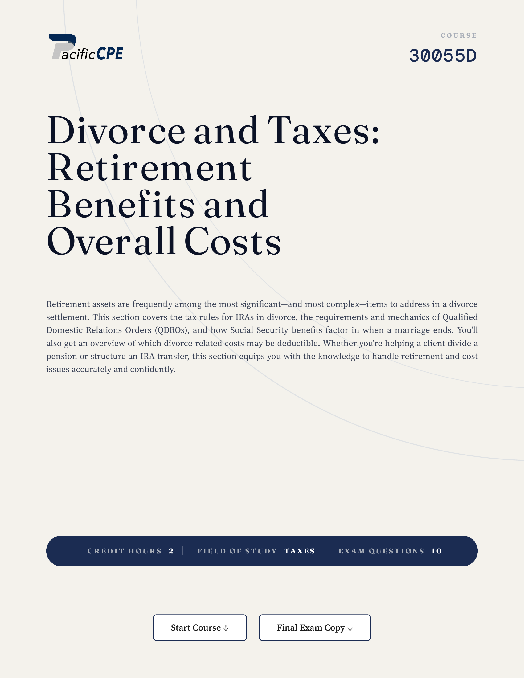 Divorce and Taxes: Retirement Benefits and Overall Costs