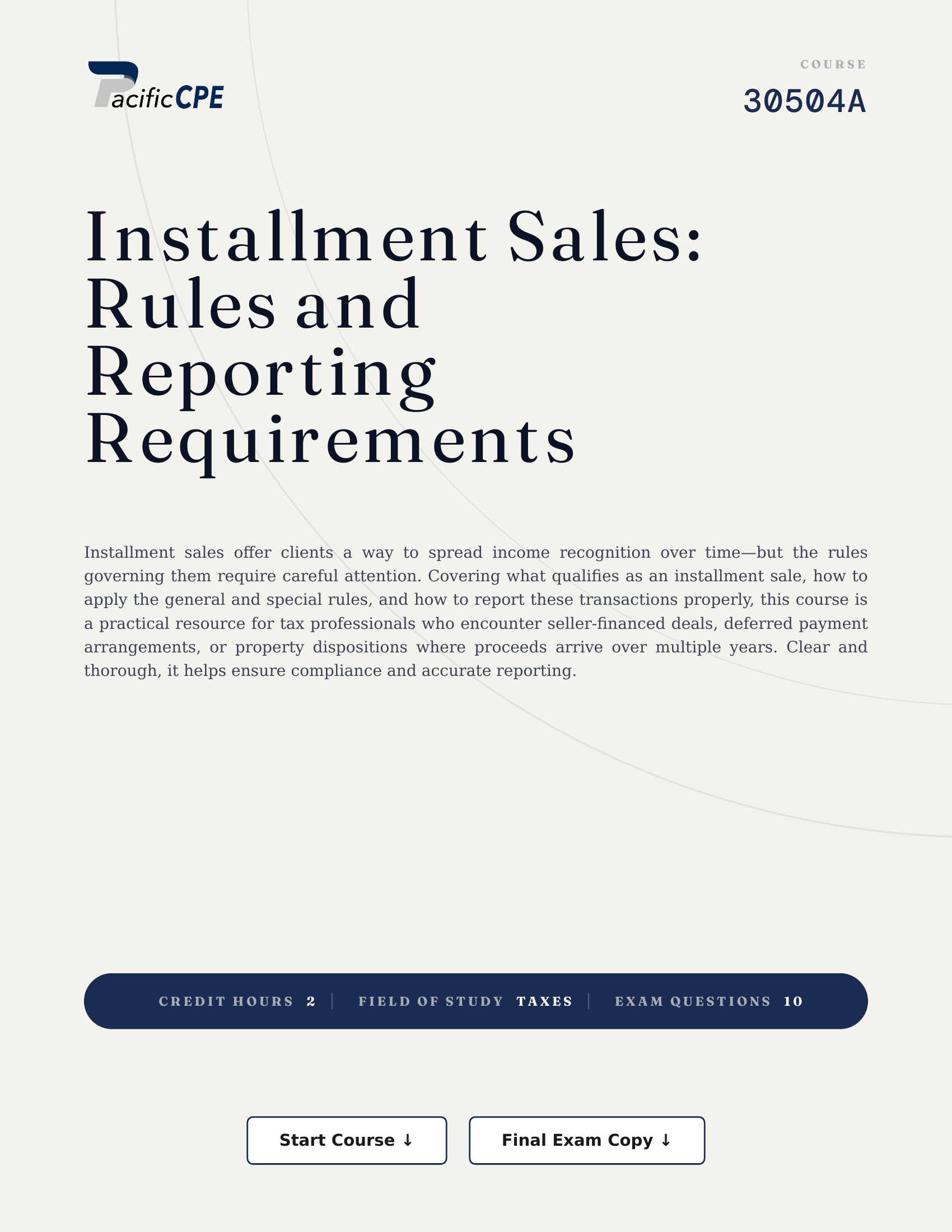 Installment Sales: Rules and Reporting Requirements