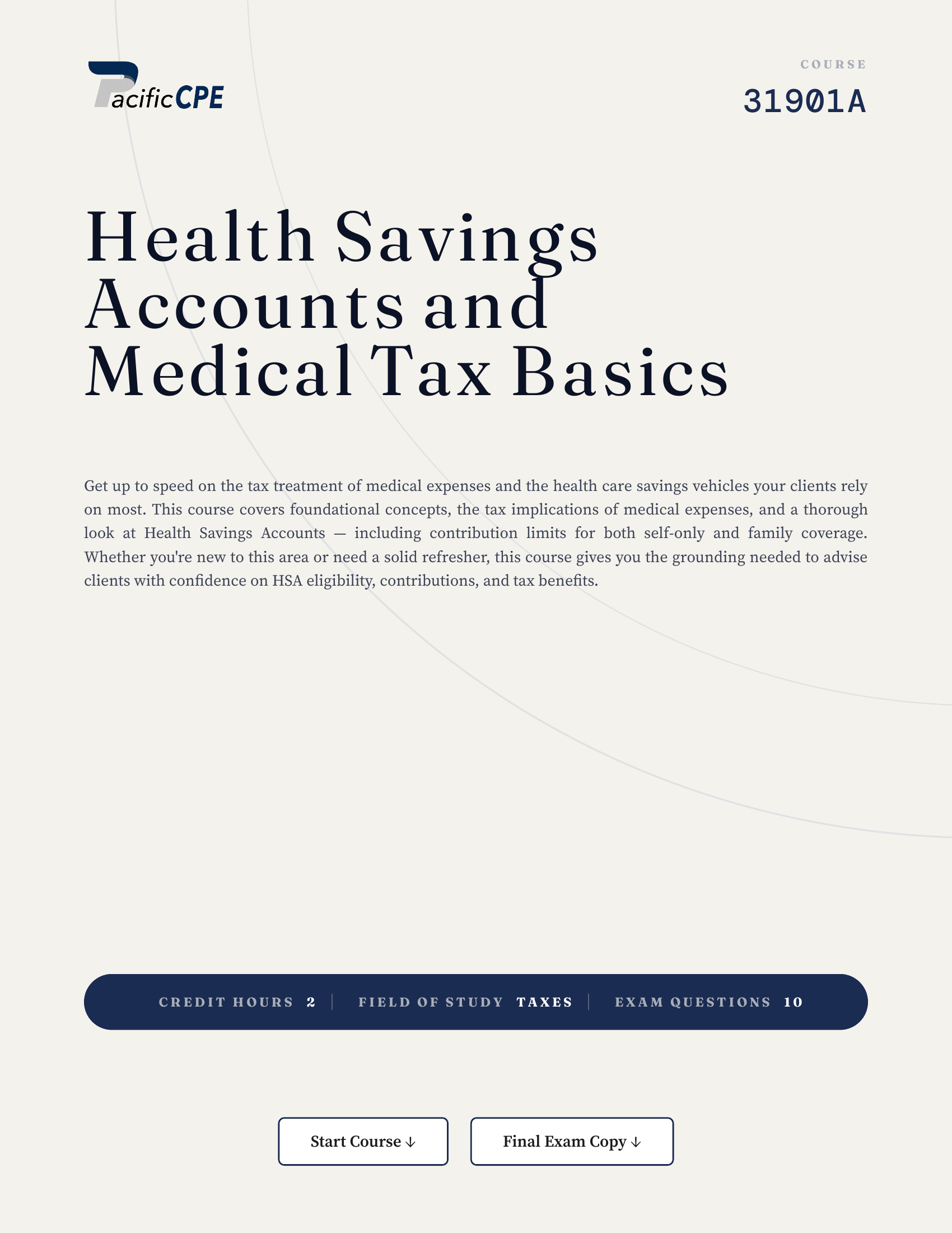 Health Savings Accounts and Medical Tax Basics