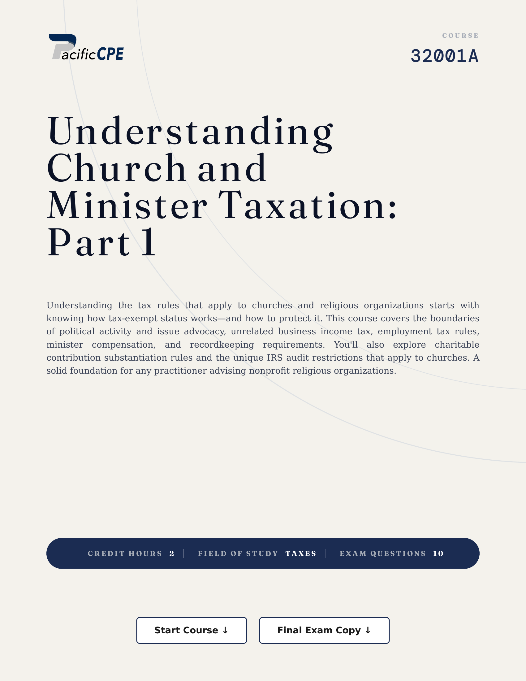 Understanding Church and Minister Taxation: Part 1