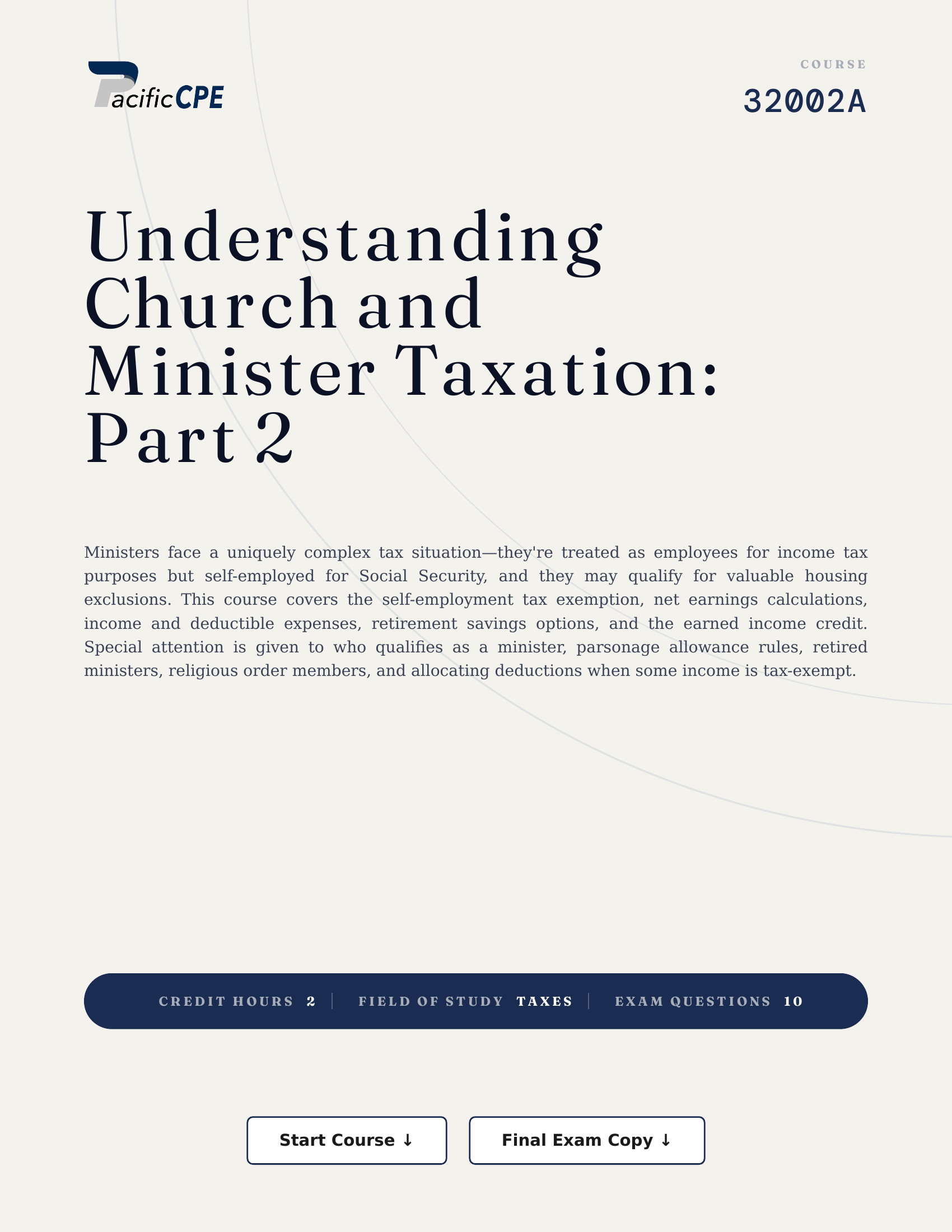 Understanding Church and Minister Taxation: Part 2