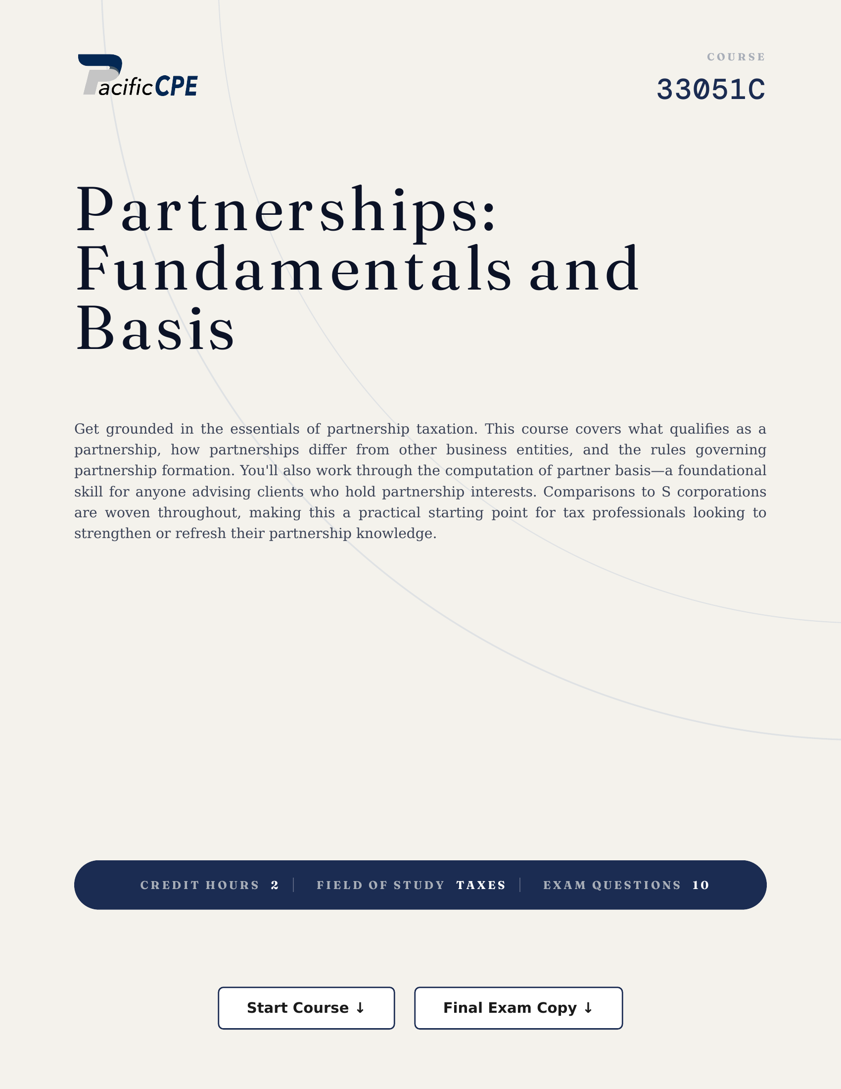Partnerships: Fundamentals and Basis