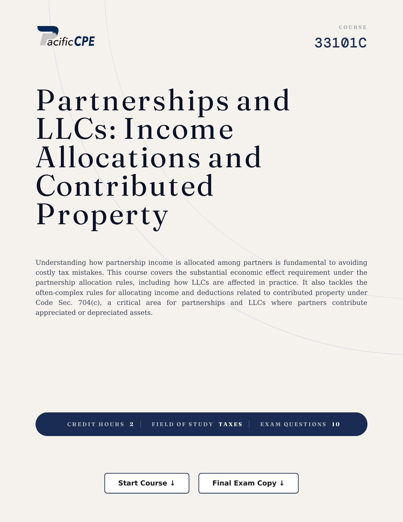 Partnerships and LLCs: Income Allocations and Contributed Property