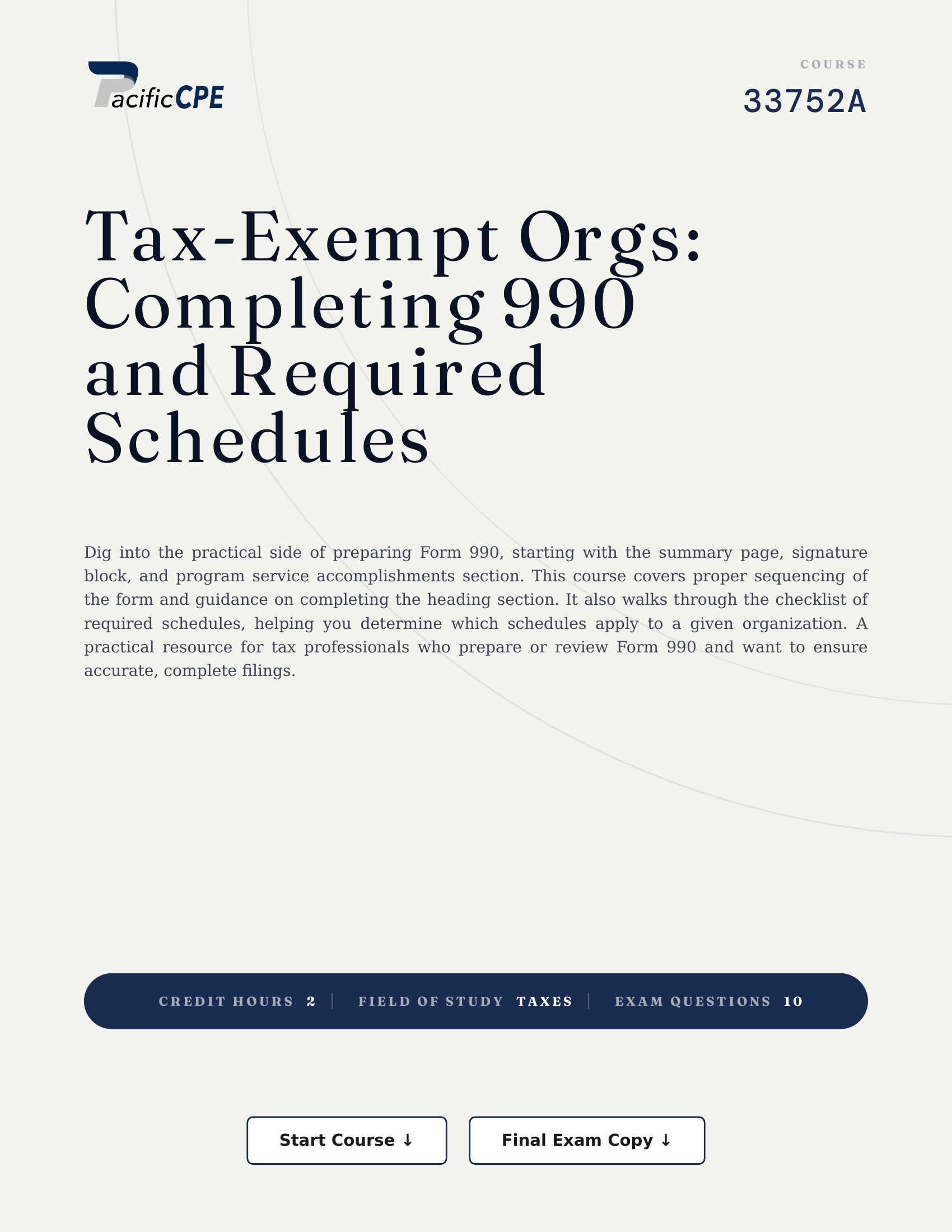 Tax-Exempt Orgs: Completing 990 and Required Schedules