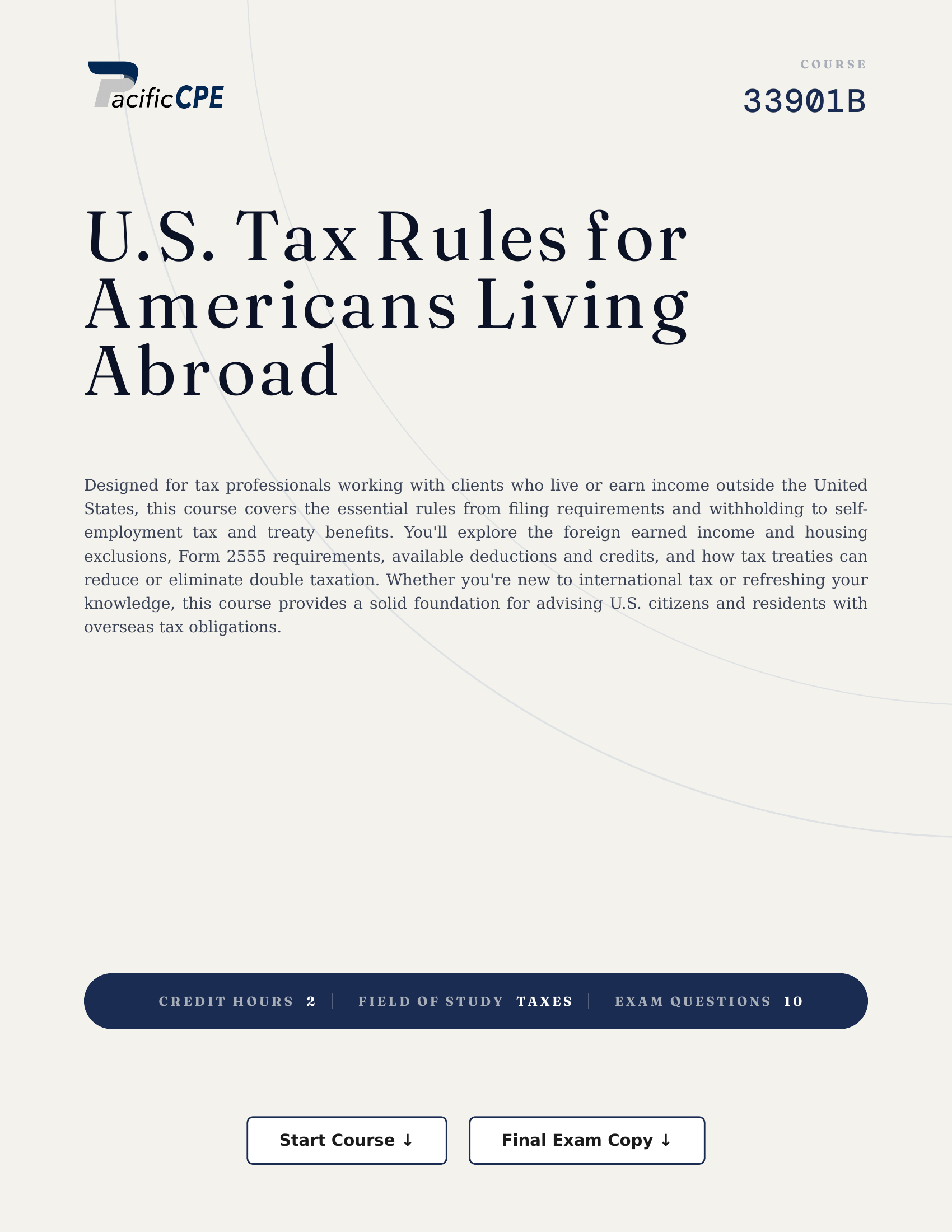 U.S. Tax Rules for Americans Living Abroad