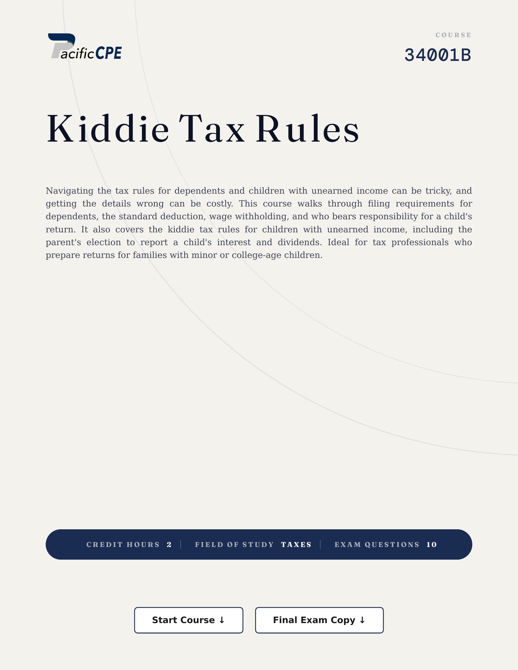 Kiddie Tax Rules