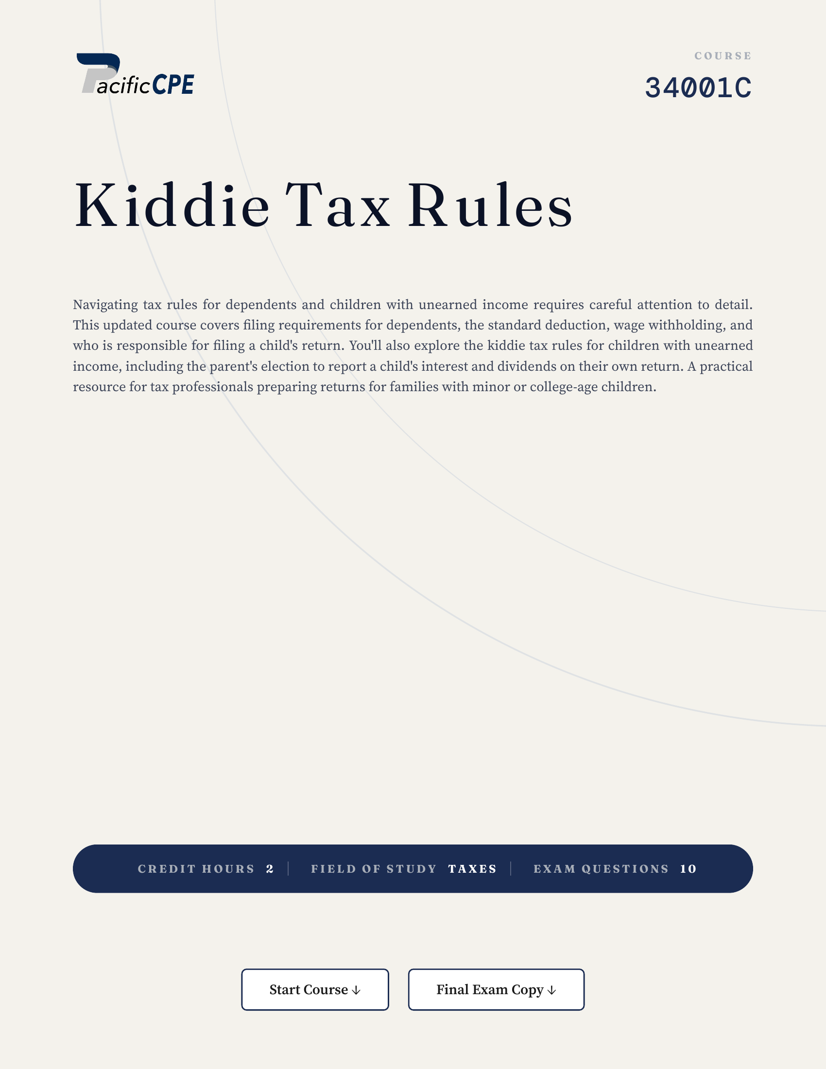Kiddie Tax Rules