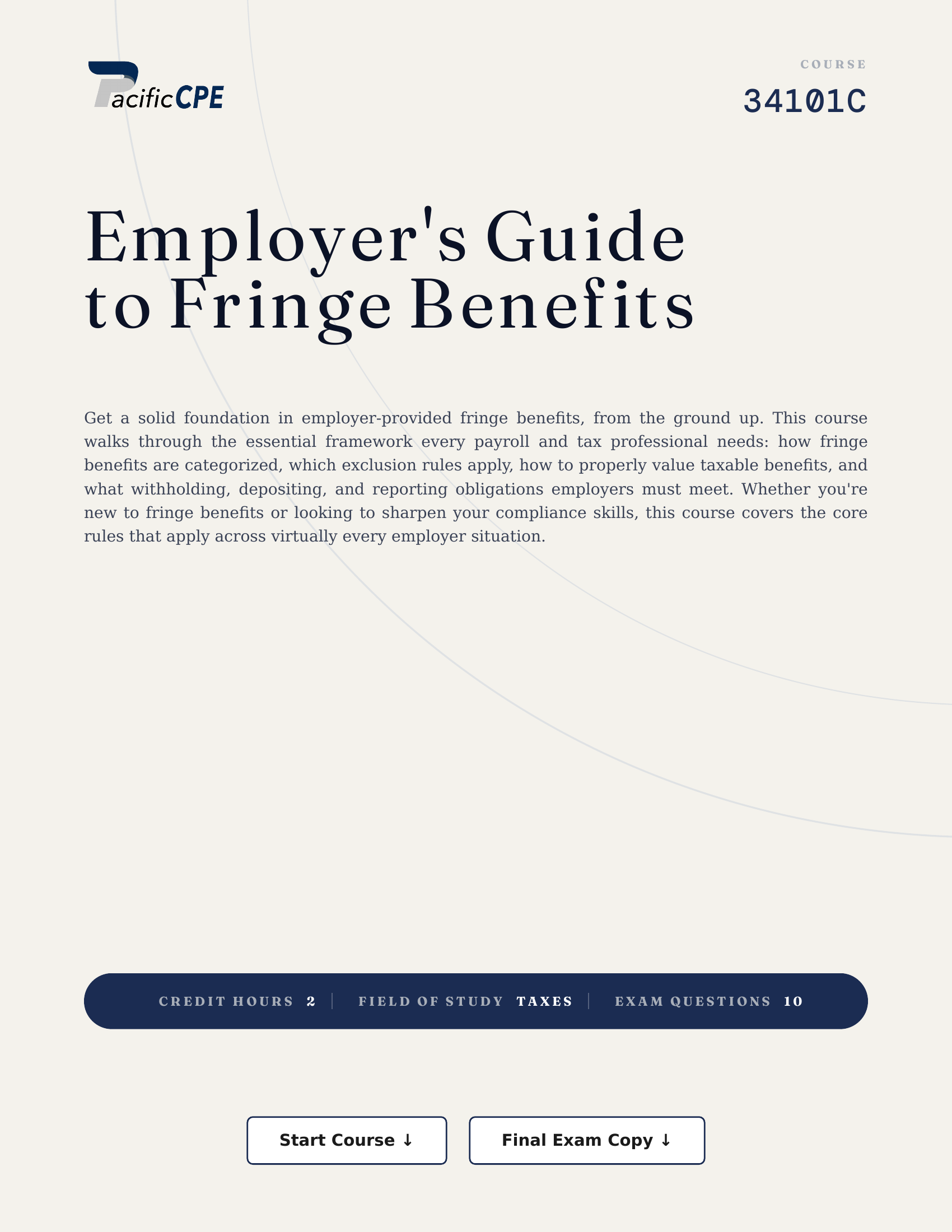 Employer's Guide to Fringe Benefits