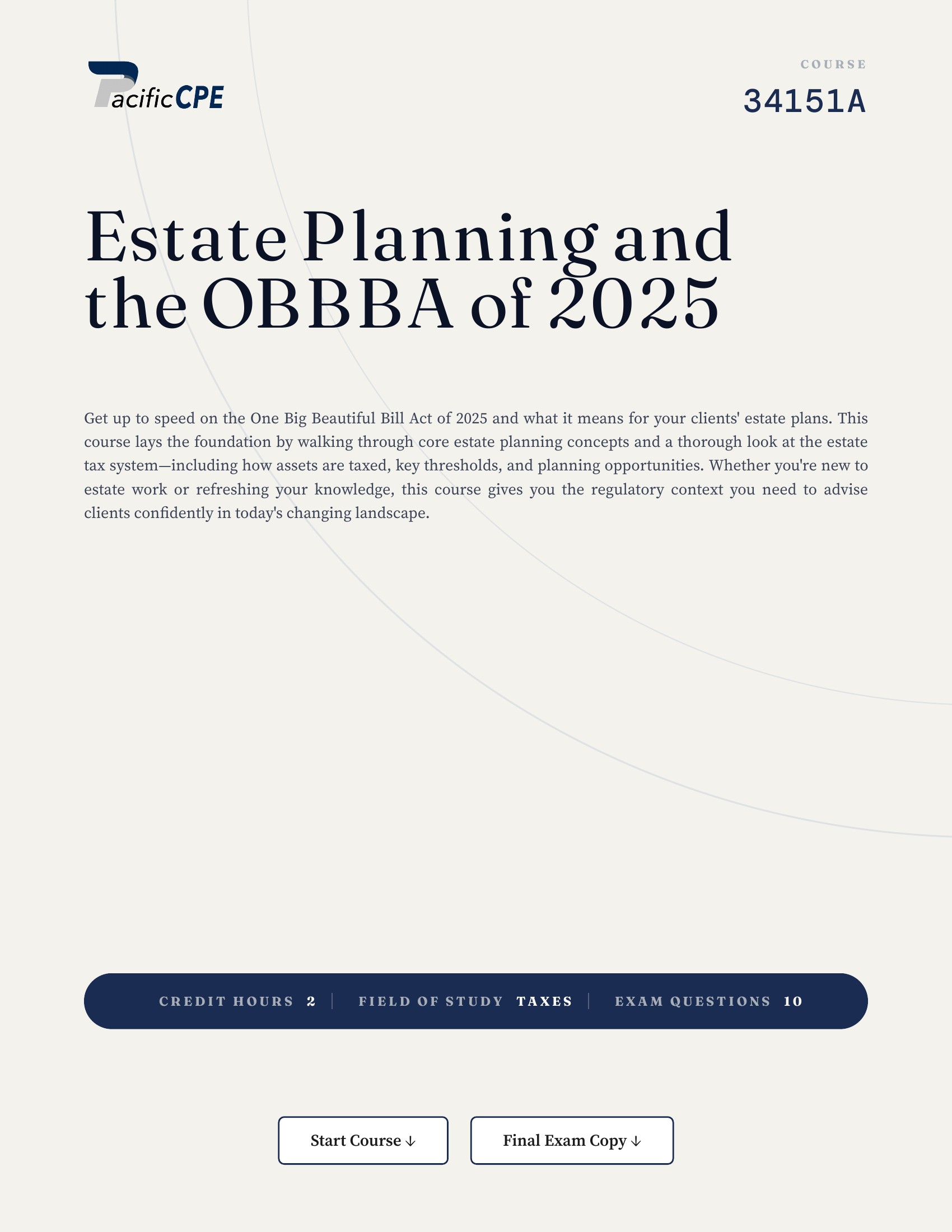 Estate Planning and the OBBBA of 2025