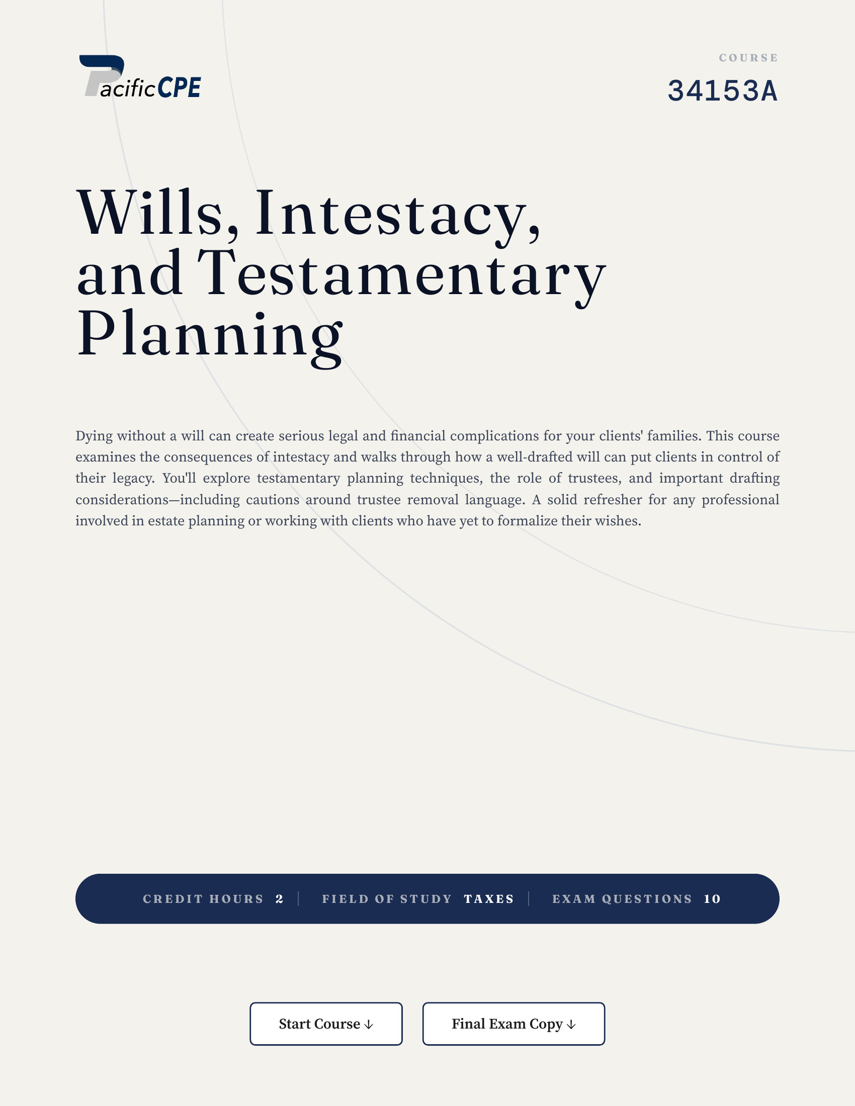 Wills, Intestacy, and Testamentary Planning
