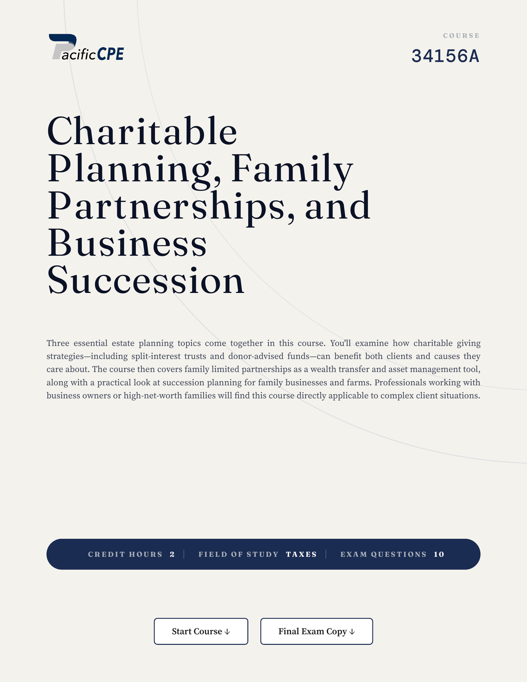 Charitable Planning, Family Partnerships, and Business Succession