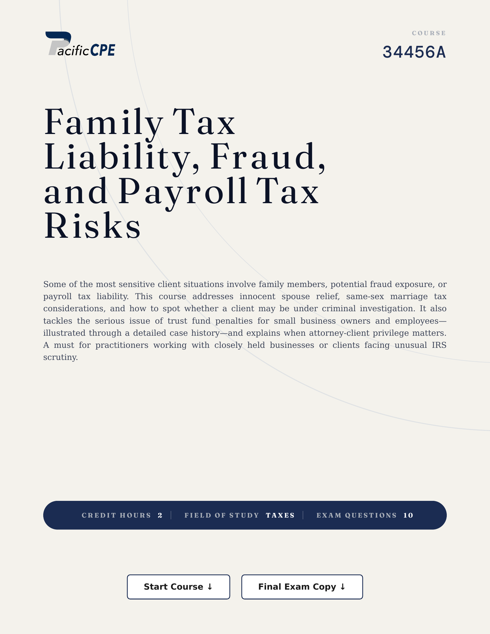 Family Tax Liability, Fraud, and Payroll Tax Risks