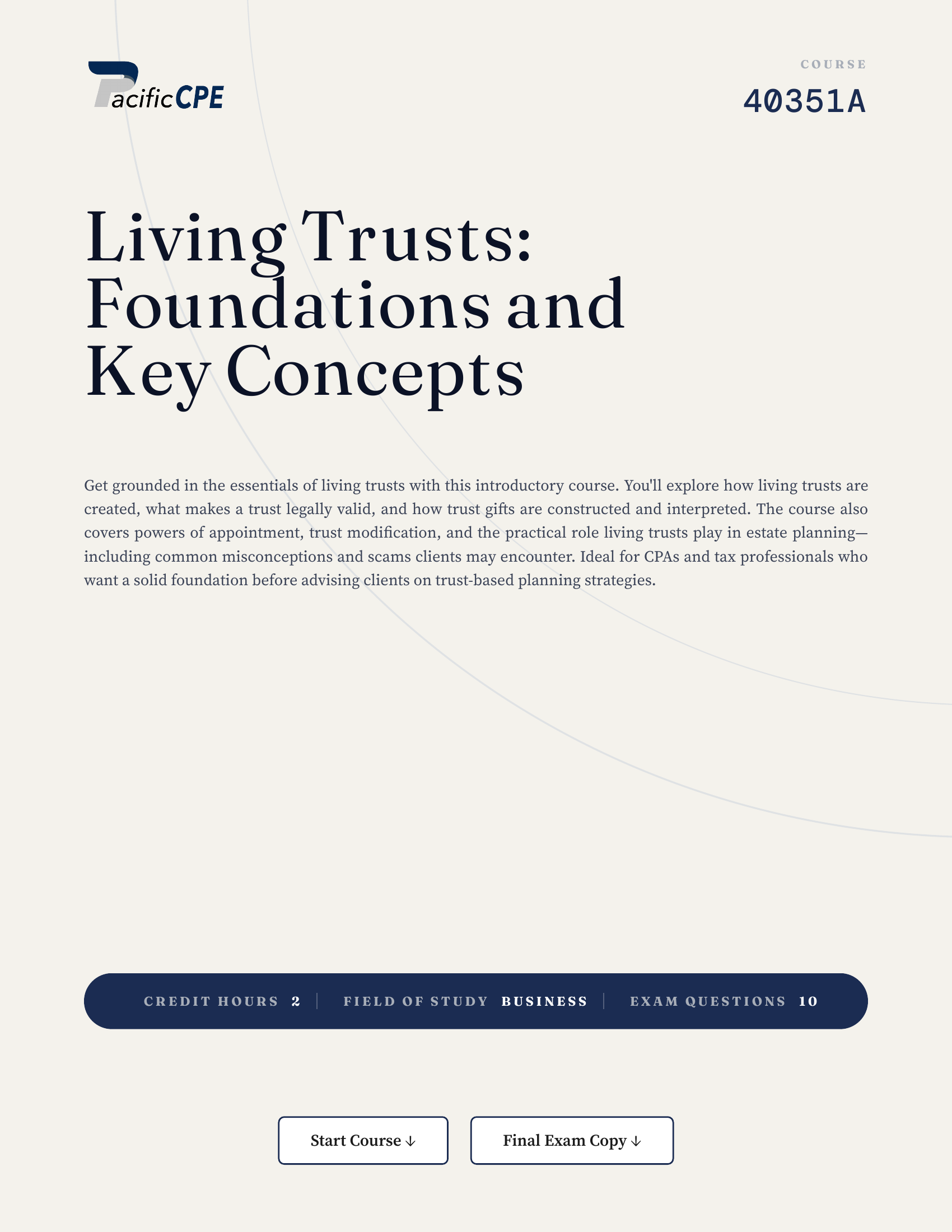 Living Trusts: Foundations and Key Concepts