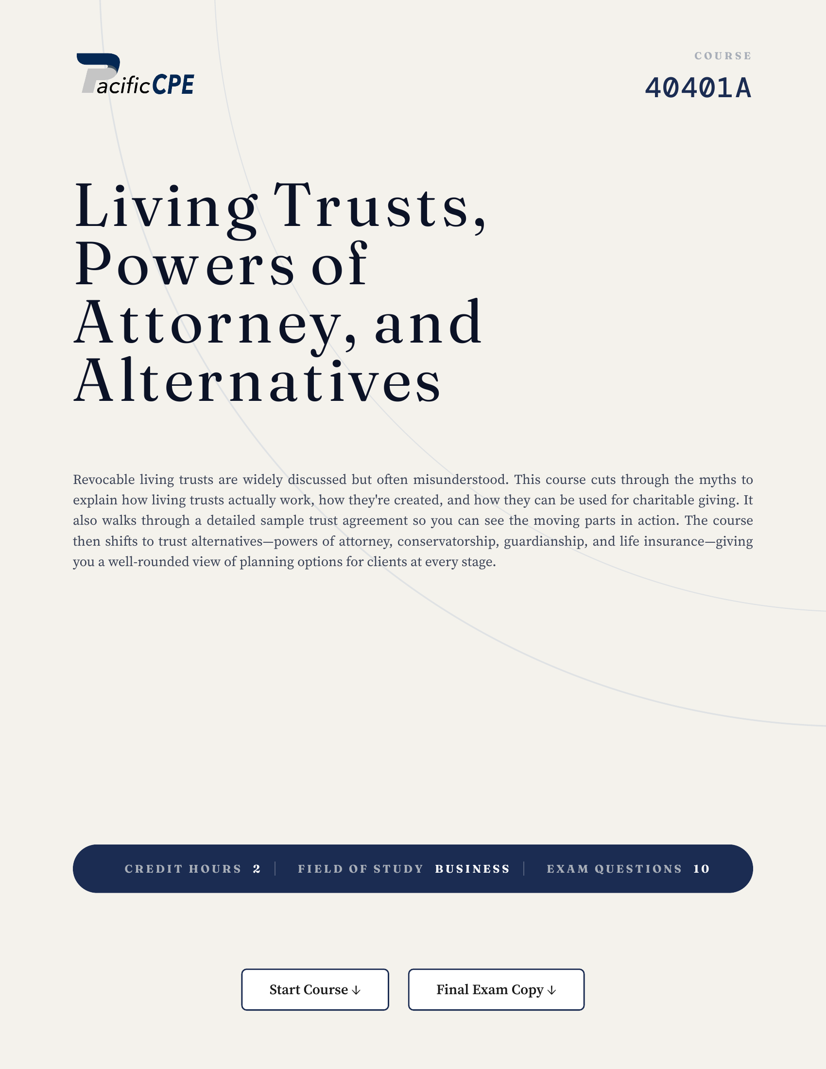 Living Trusts, Powers of Attorney, and Alternatives