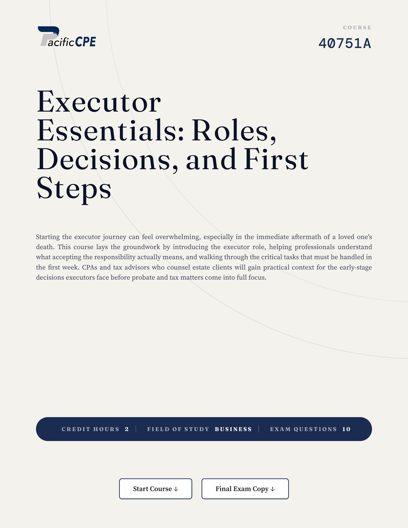 Executor Essentials: Roles, Decisions, and First Steps