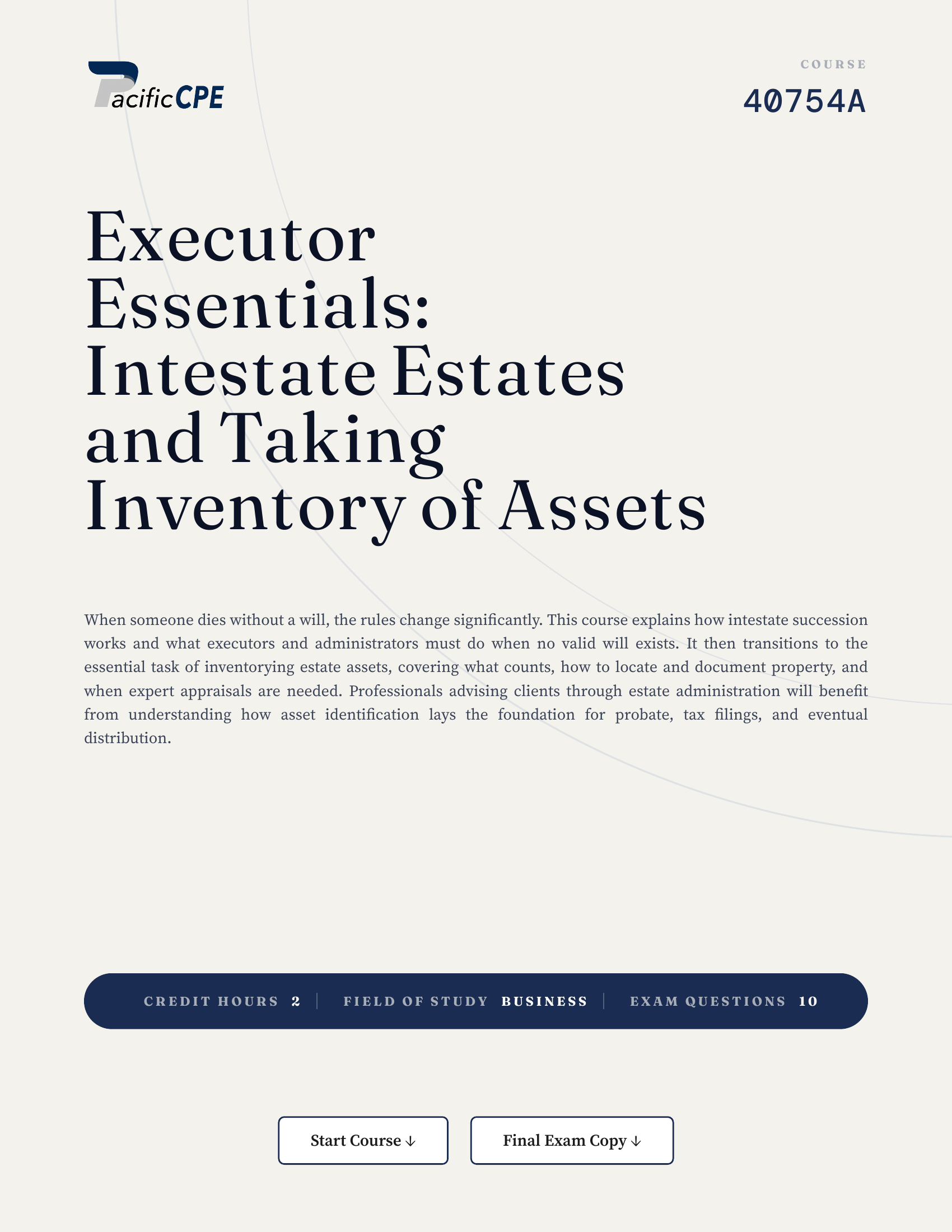 Executor Essentials: Intestate Estates and Taking Inventory of Assets
