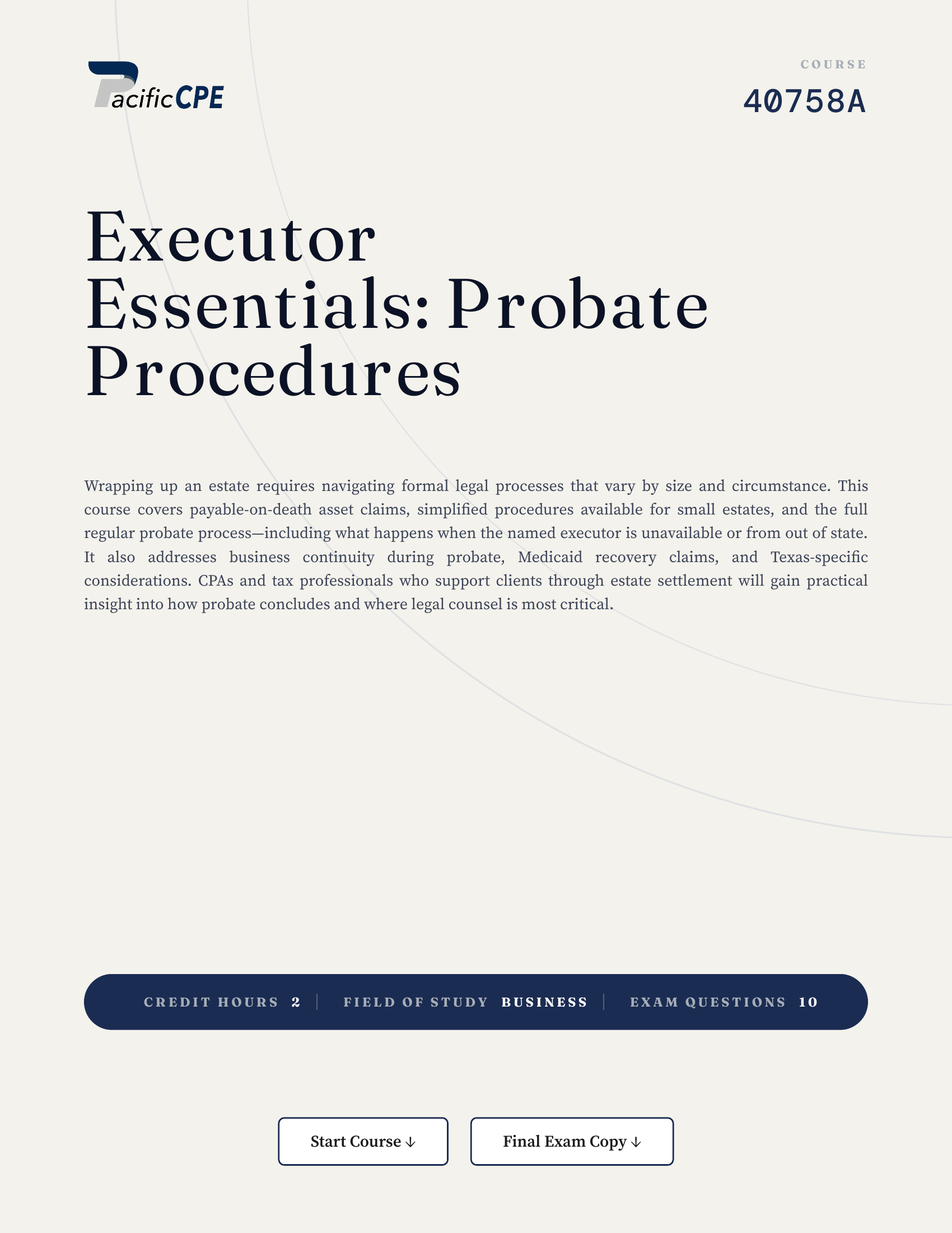 Executor Essentials: Probate Procedures