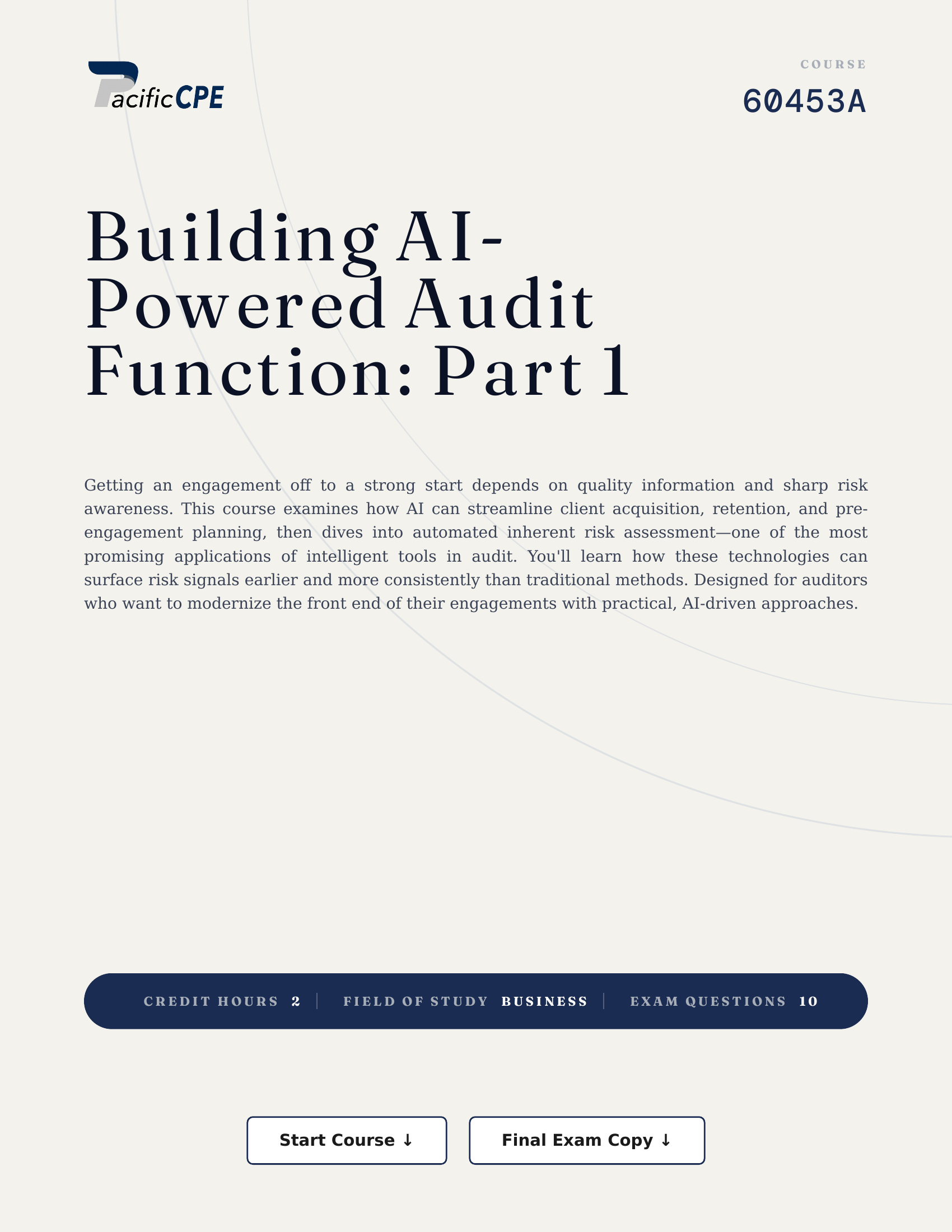 Building AI-Powered Audit  Function: Part 1