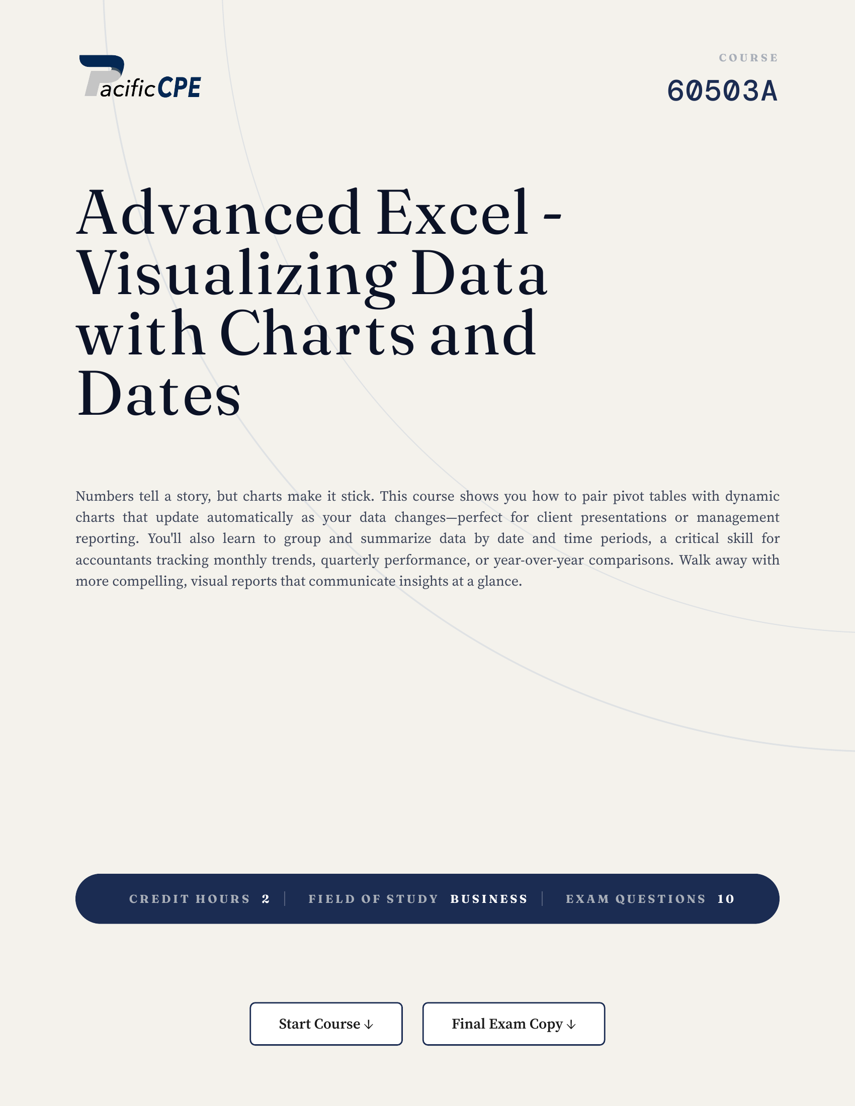Advanced Excel - Visualizing Data with Charts and Dates