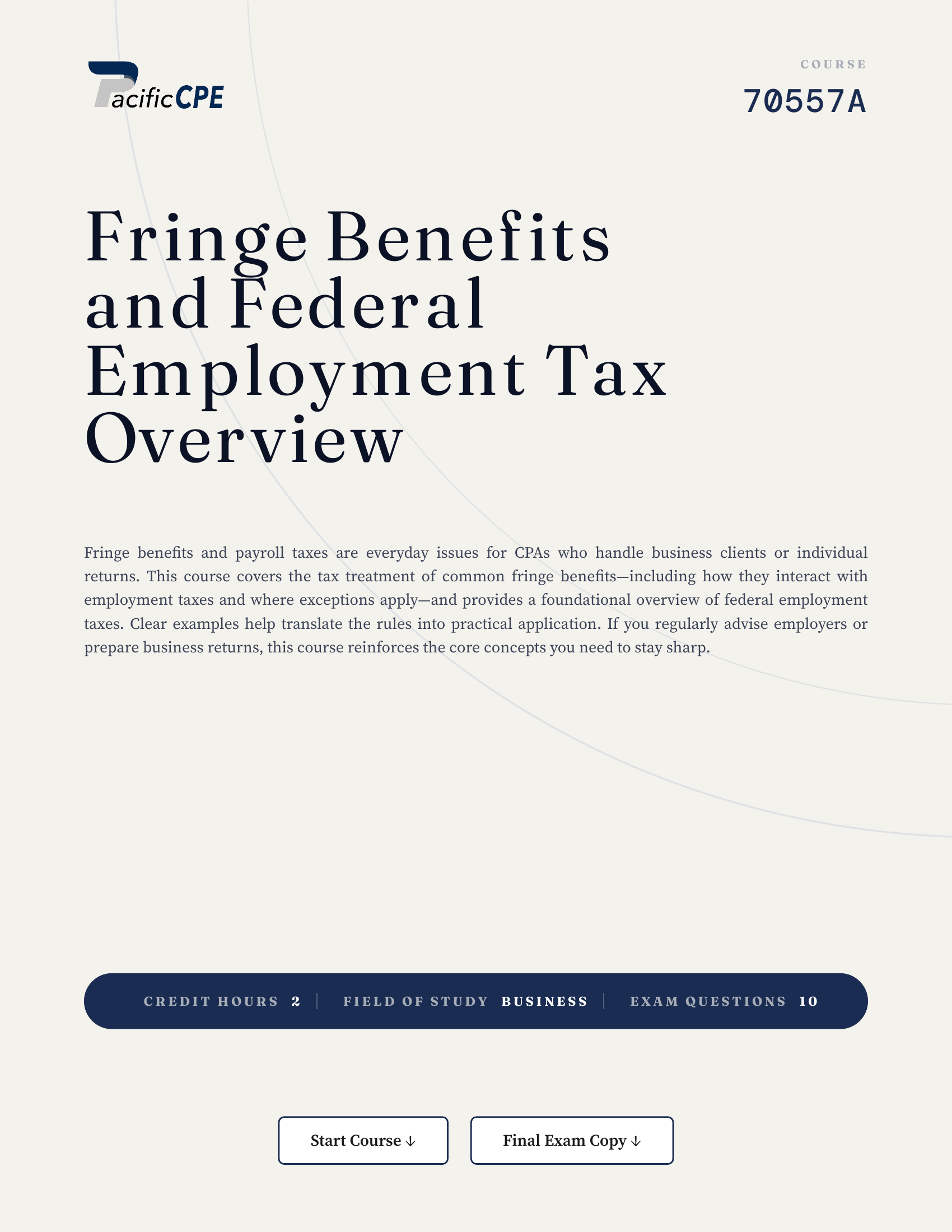 Fringe Benefits and Federal Employment Tax Overview