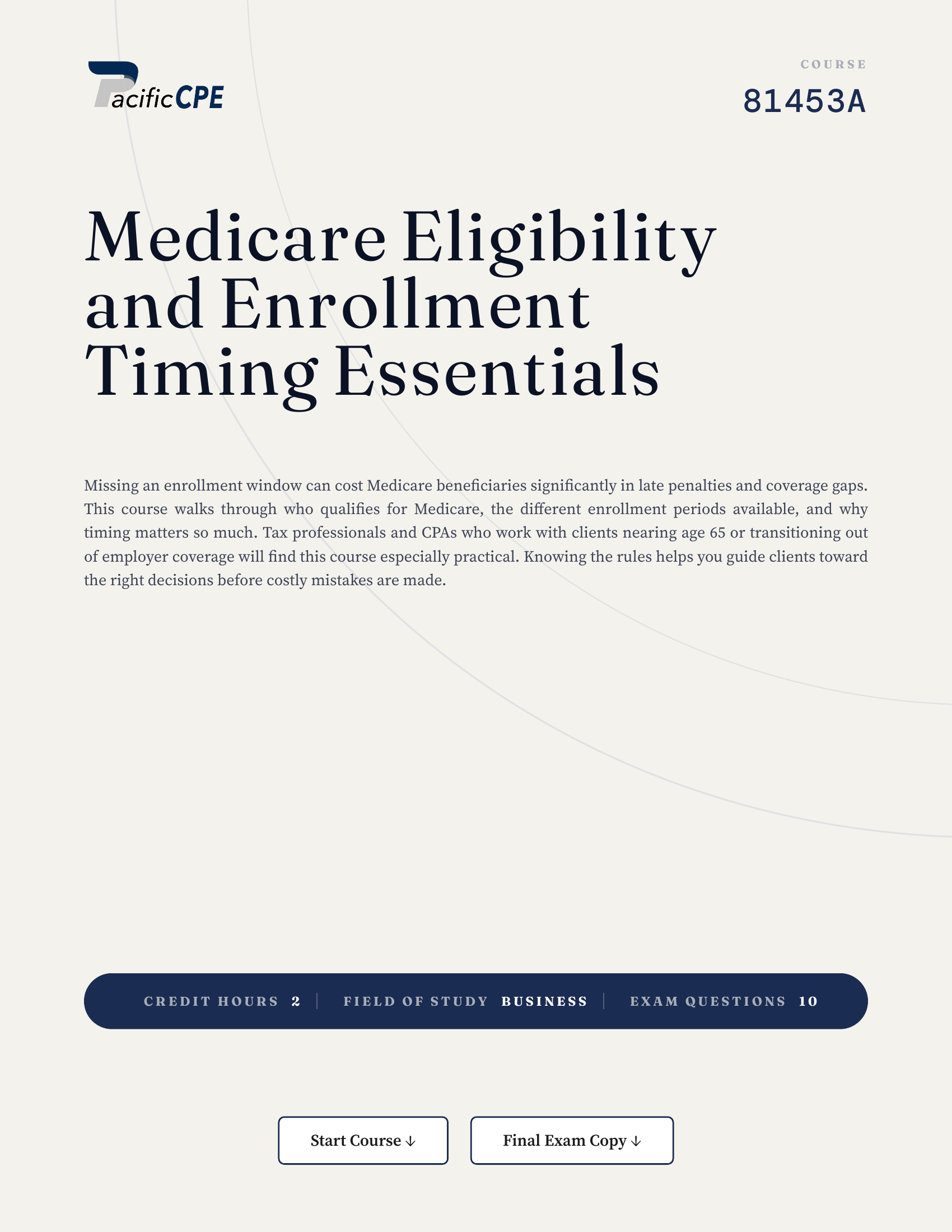 Medicare Eligibility and Enrollment Timing Essentials