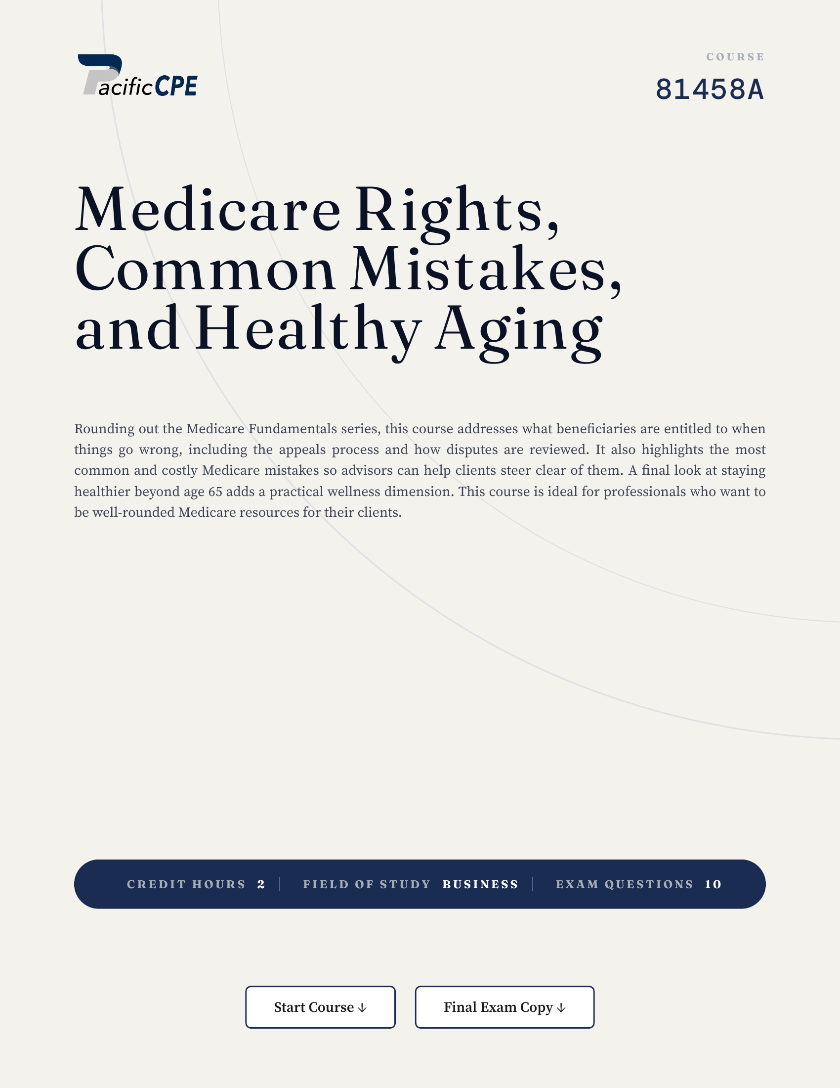 Medicare Rights, Common Mistakes, and Healthy Aging