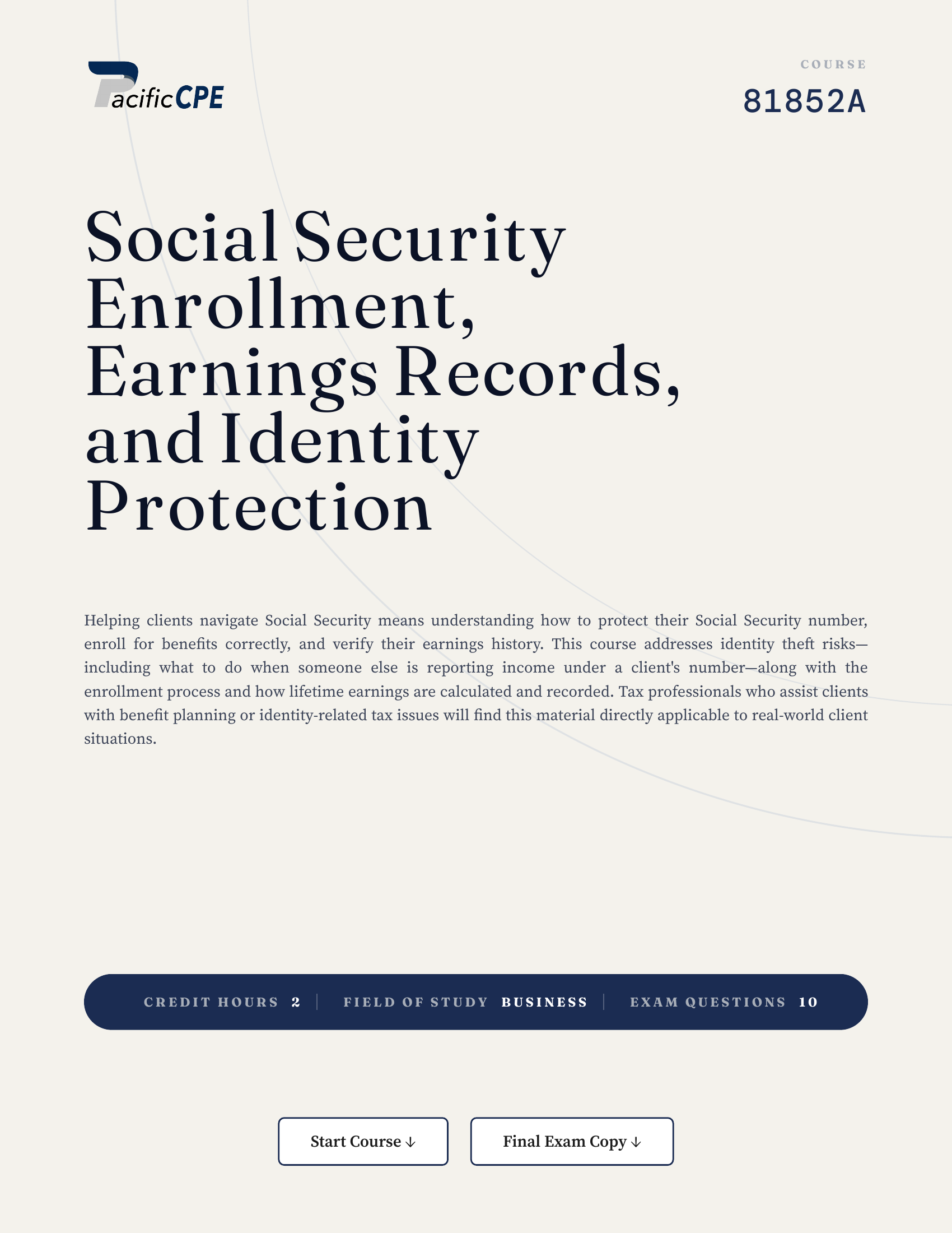 Social Security Enrollment, Earnings Records, and Identity Protection
