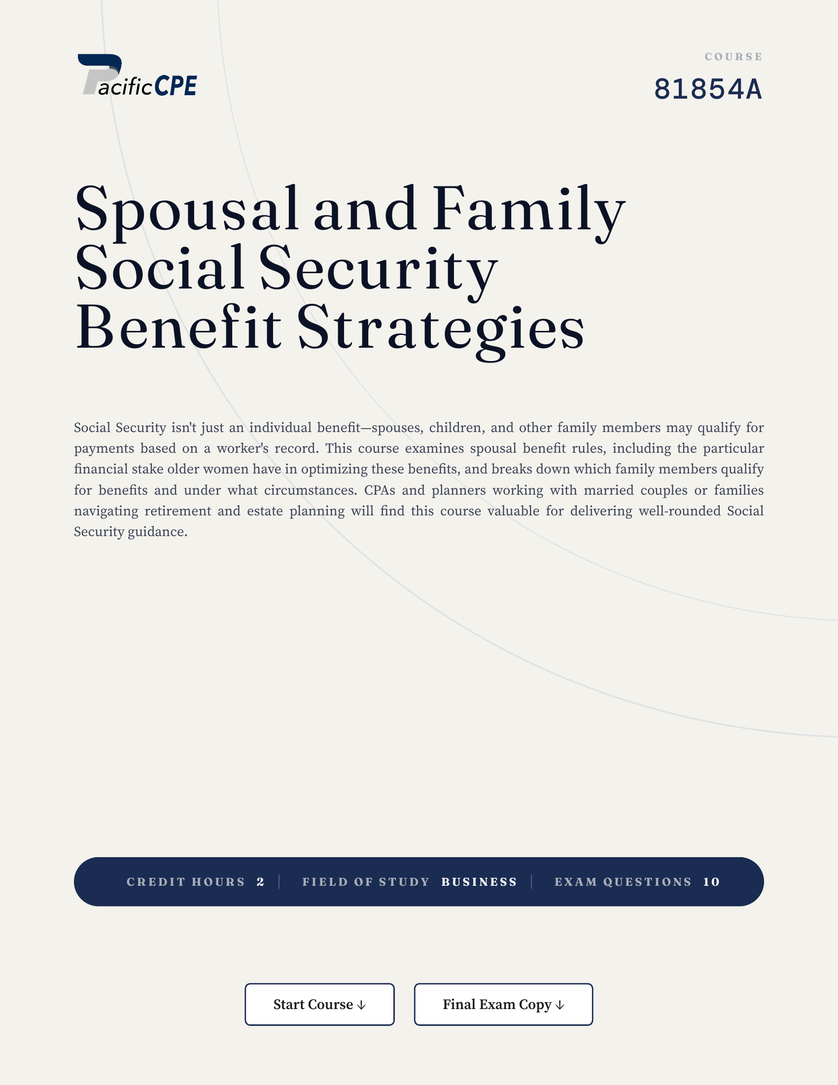 Spousal and Family Social Security Benefit Strategies