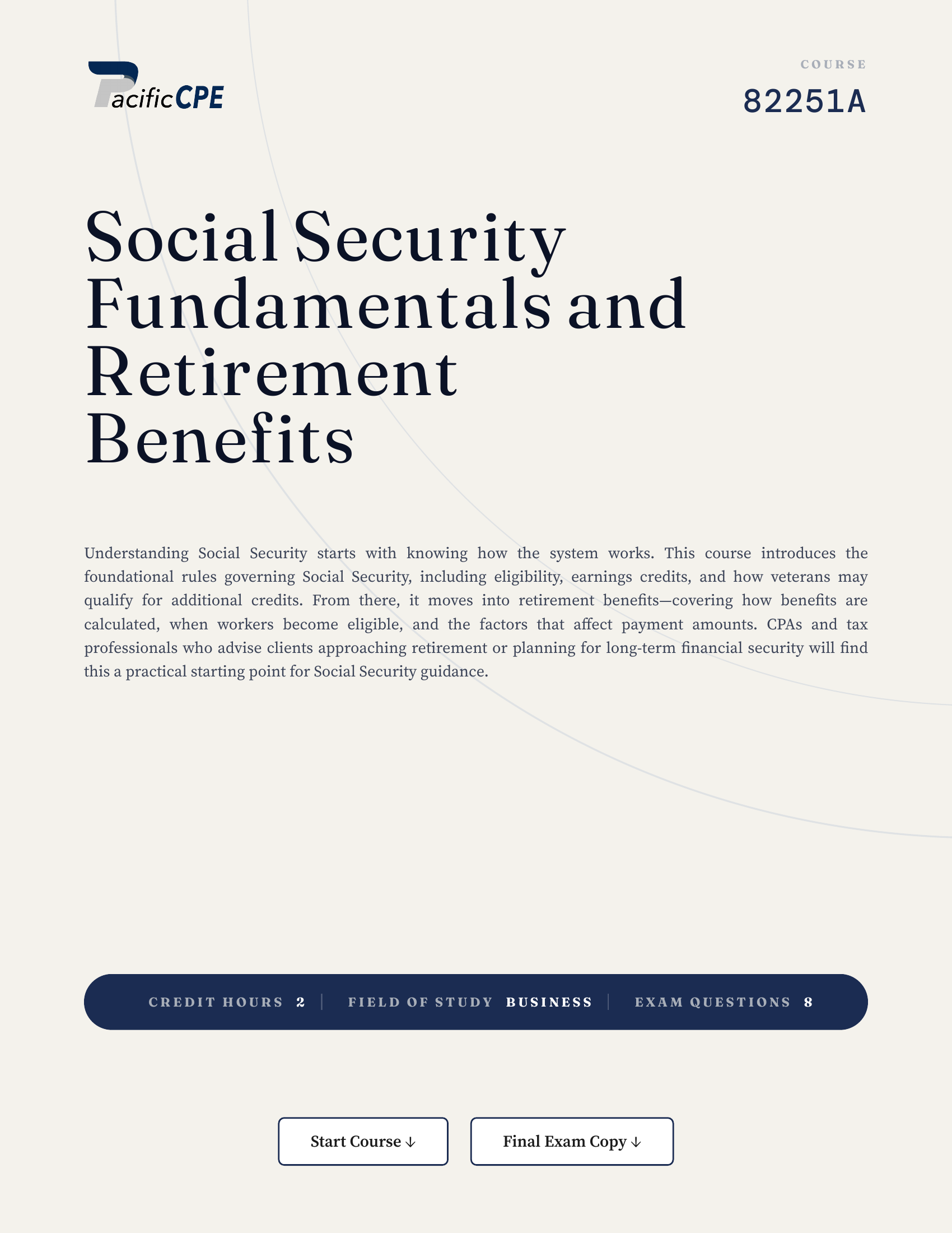 Social Security Fundamentals and Retirement Benefits