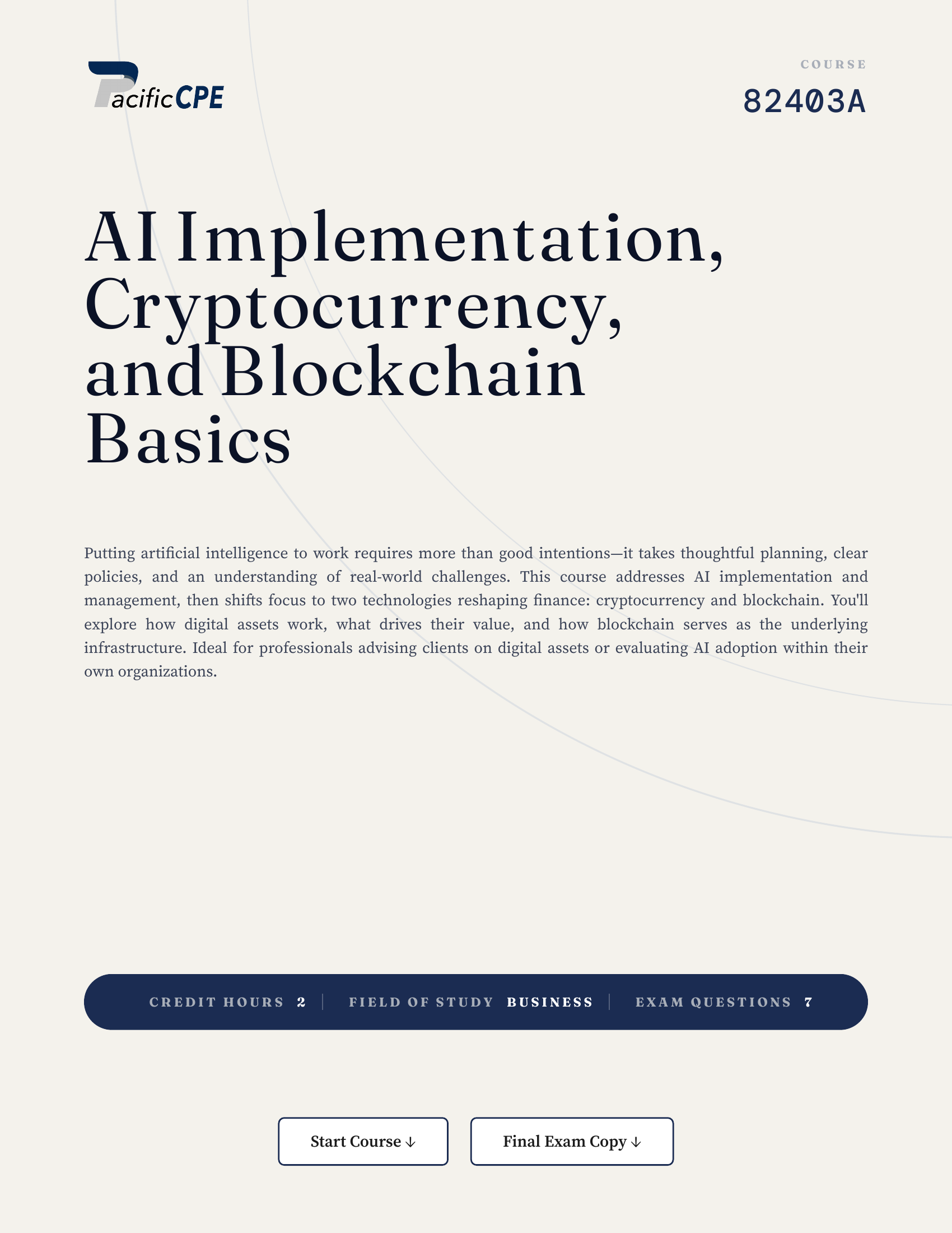 AI Implementation, Cryptocurrency, and Blockchain Basics